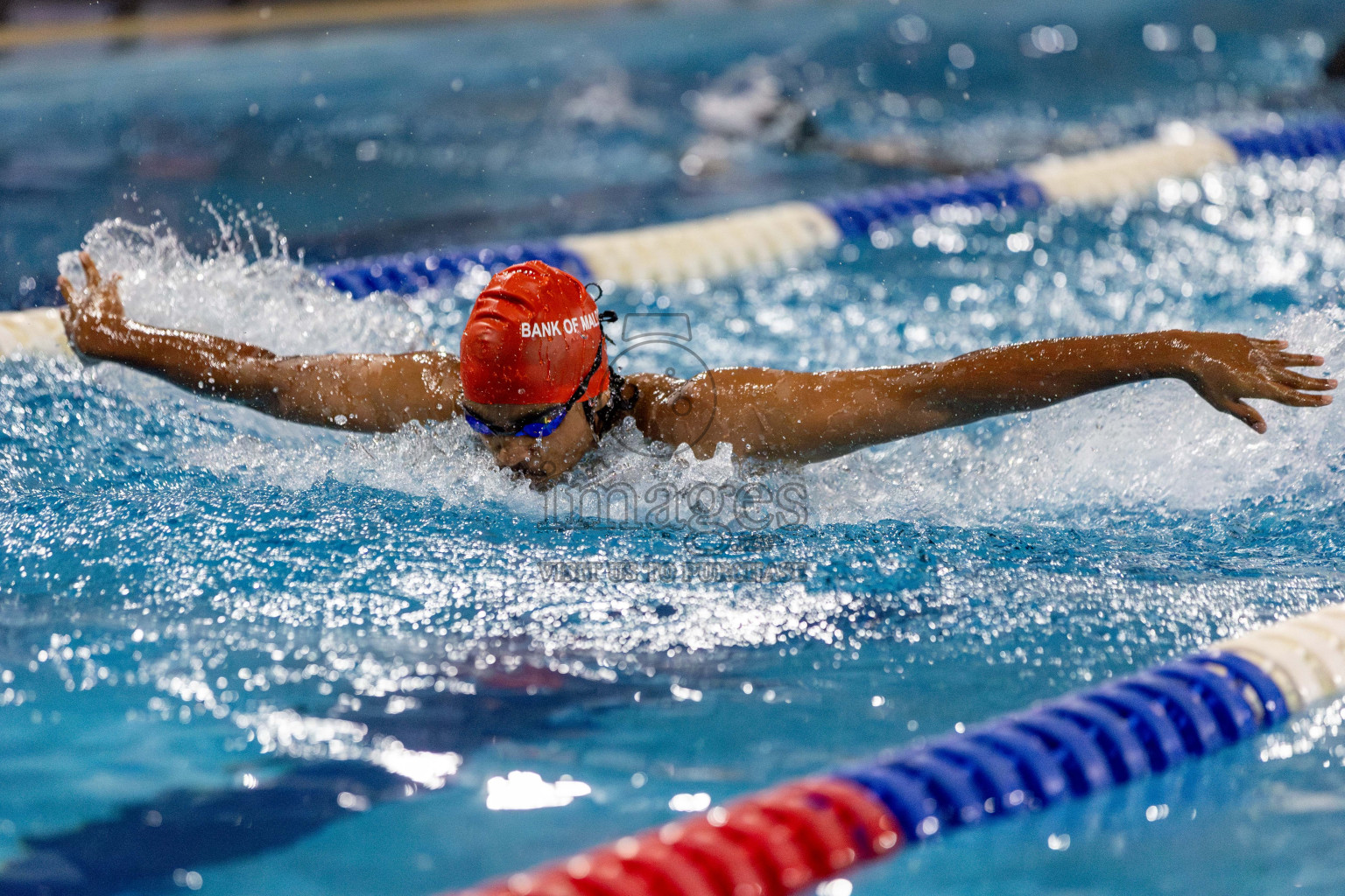 Day 2 of National Swimming Competition 2024 held in Hulhumale', Maldives on Saturday, 14th December 2024. Photos: Hassan Simah / images.mv