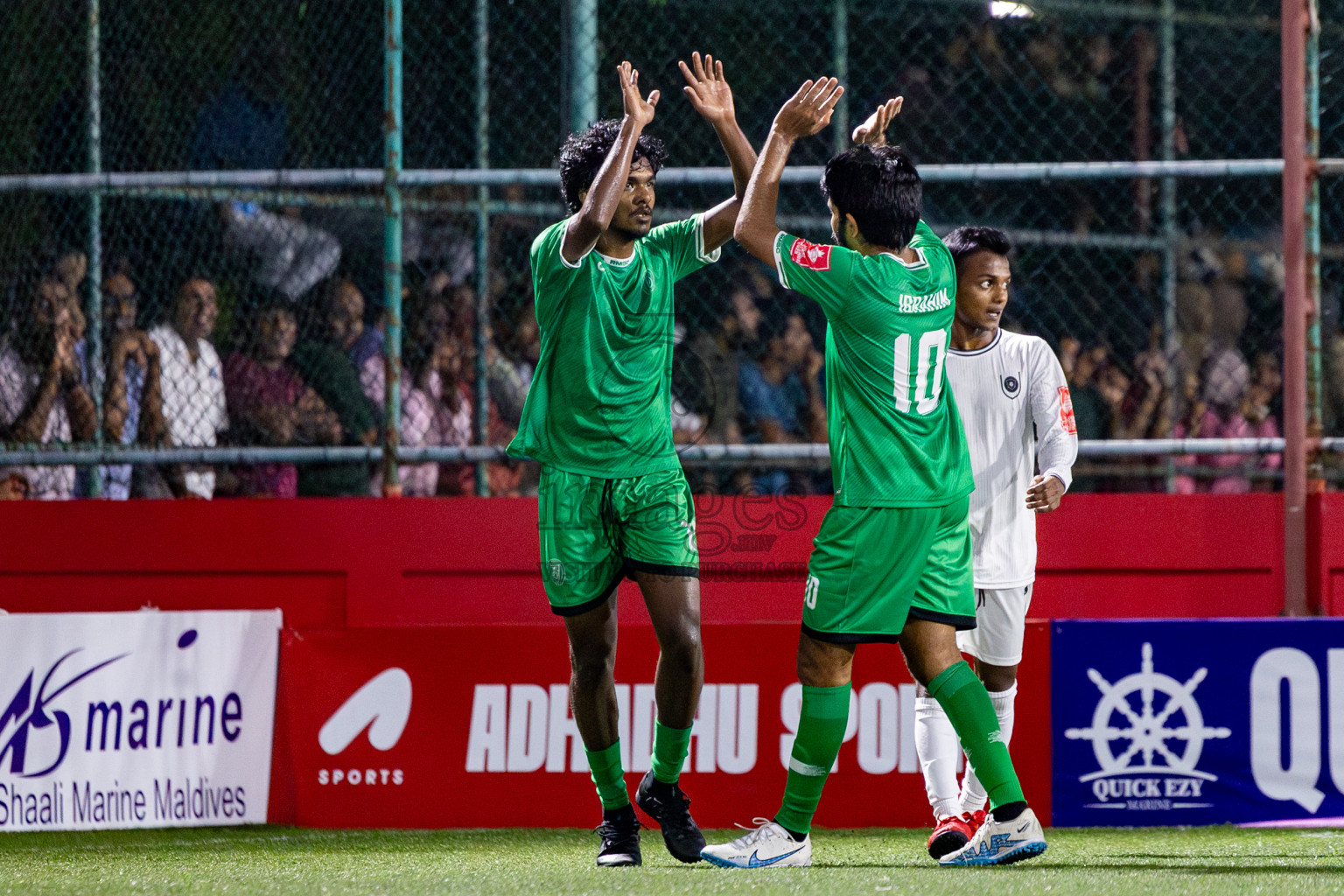 R Dhuvaafaru vs R Meedhoo in Day 14 of Golden Futsal Challenge 2025 was held on Saturday, 18th January 2025, in Hulhumale', Maldives. Photos: Nausham Waheed / images.mv