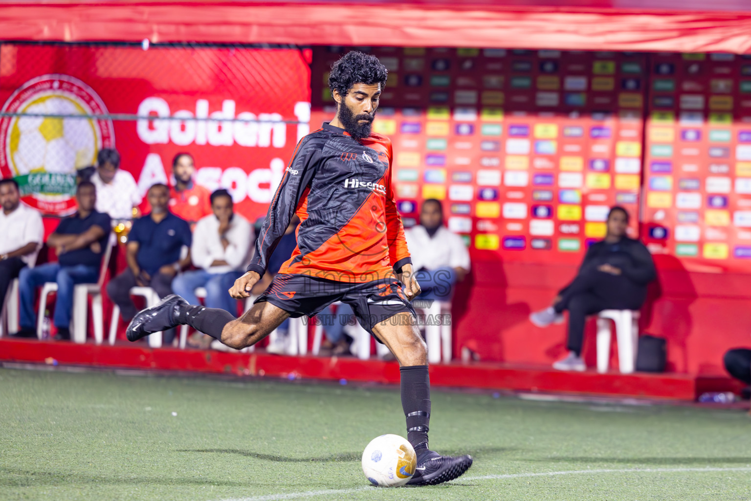 M Dhiggaru vs M Muli in Meemu Atoll Finals in Day 25 of Golden Futsal Challenge 2025 was held on Wednesday , 28th January 2025, in Hulhumale', Maldives. Photos: Ismail Thoriq / images.mv