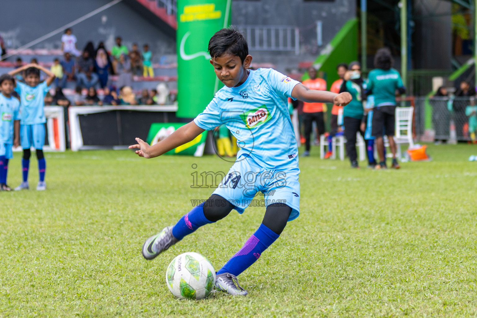 Day 2 of MILO Kids Football Fiesta was held at National Stadium in Male', Maldives on Saturday, 24th February 2024.