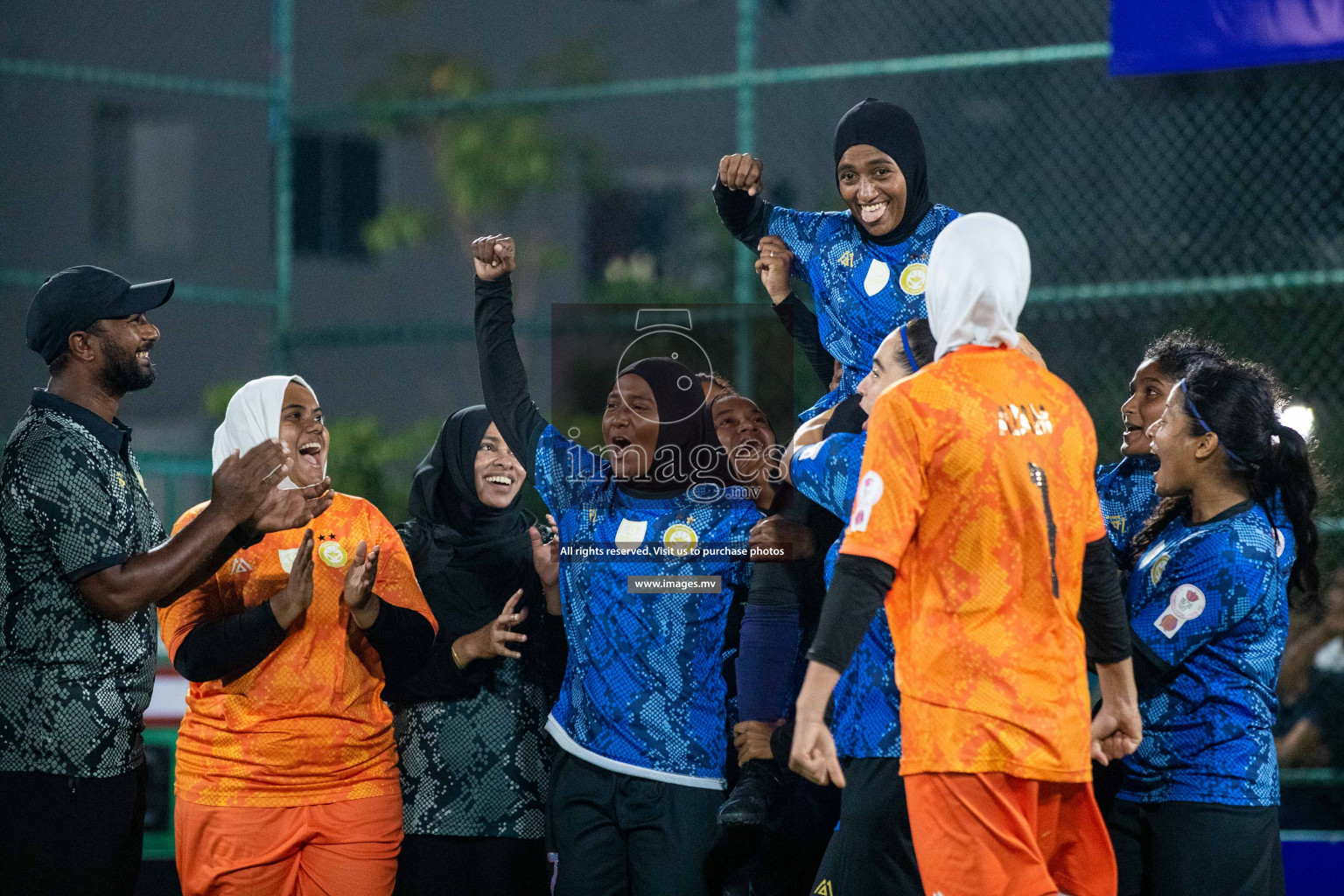 Ports Limited vs WAMCO - in the Finals 18/30 Women's Futsal Fiesta 2021 held in Hulhumale, Maldives on 18 December 2021. Photos by Nausham Waheed & Shuu Abdul Sattar