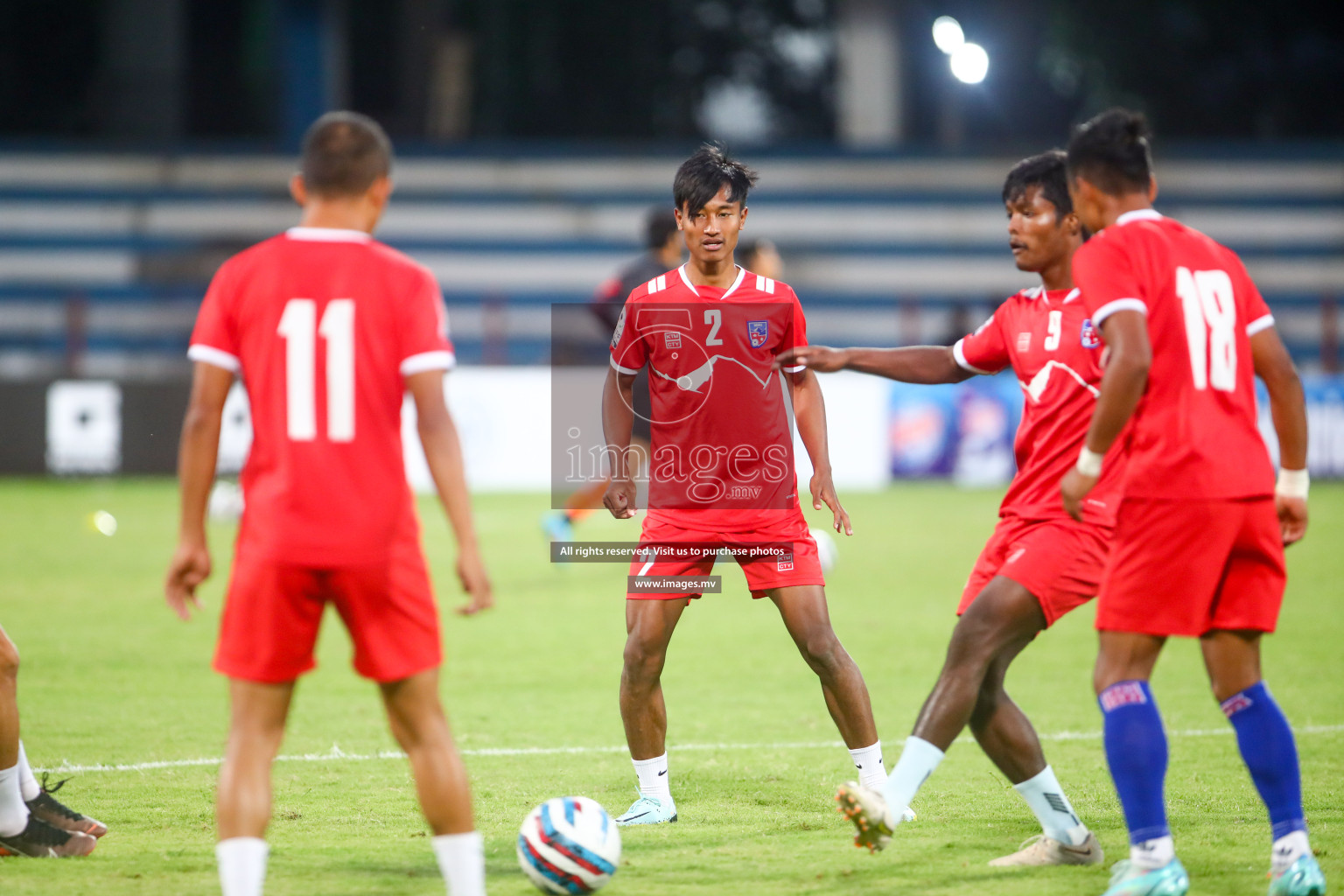 Nepal vs India in SAFF Championship 2023 held in Sree Kanteerava Stadium, Bengaluru, India, on Saturday, 24th June 2023. Photos: Hassan Simah / images.mv