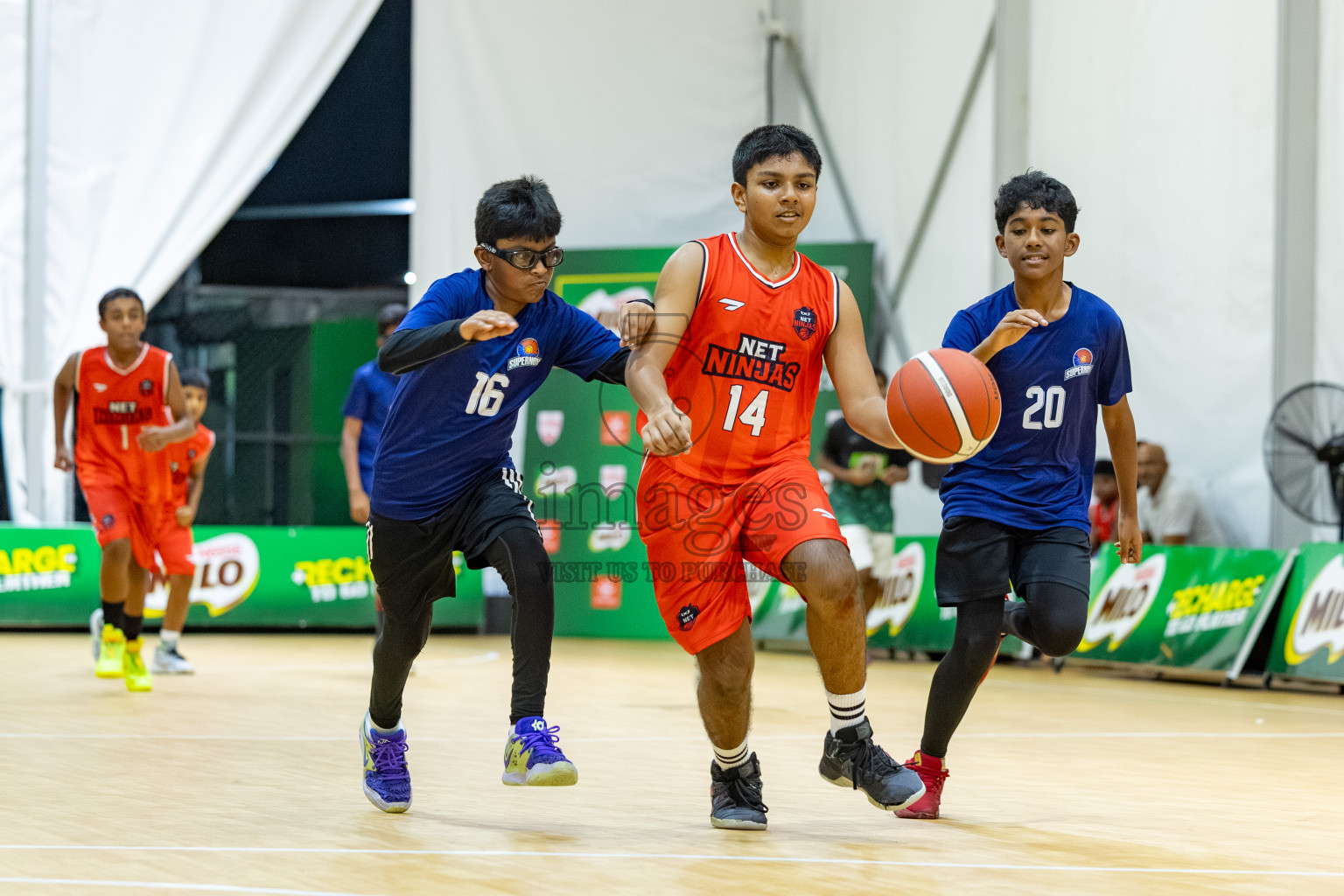 Milo 5 x 5 Junior Challenge 2025 - Basketball tournament held in Basketball Training Center, Male', Maldives on Thursday, 09th October 2025. 
Photo by: Hassan Simah / Images.mv
