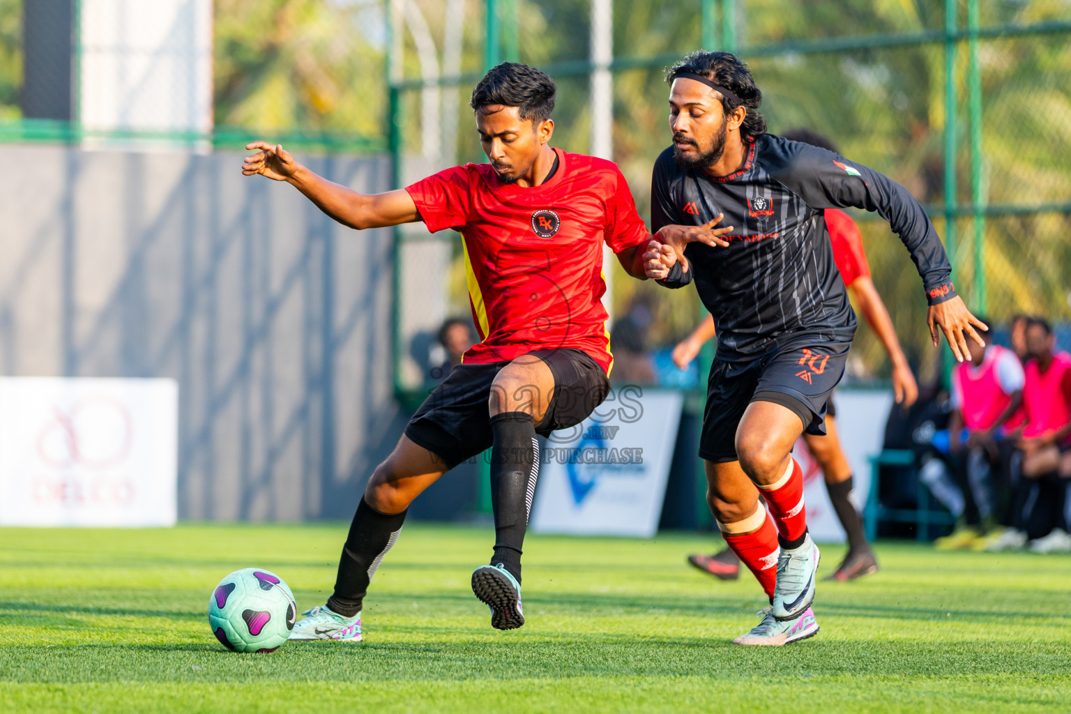 The One vs Banafsaa Kanmathi in Day 4 of BG Futsal Challenge 2024 was held on Friday, 15th March 2024, in Male', Maldives Photos: Nausham Waheed / images.mv