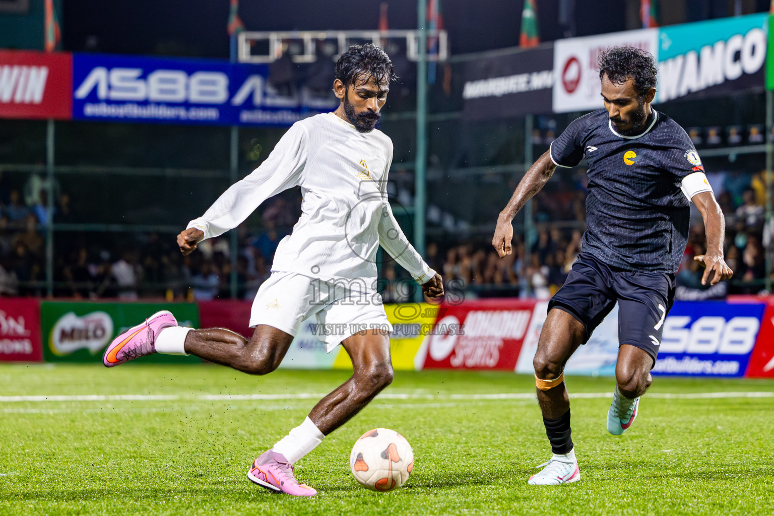Arena vs Hawks in the Final of Milo Sector League 2025 was held in Rehendhi Futsal Ground, Hulhumale', Maldives on Tuesday, 18th November 2025. Photos: Nausham Waheed  / images.mv