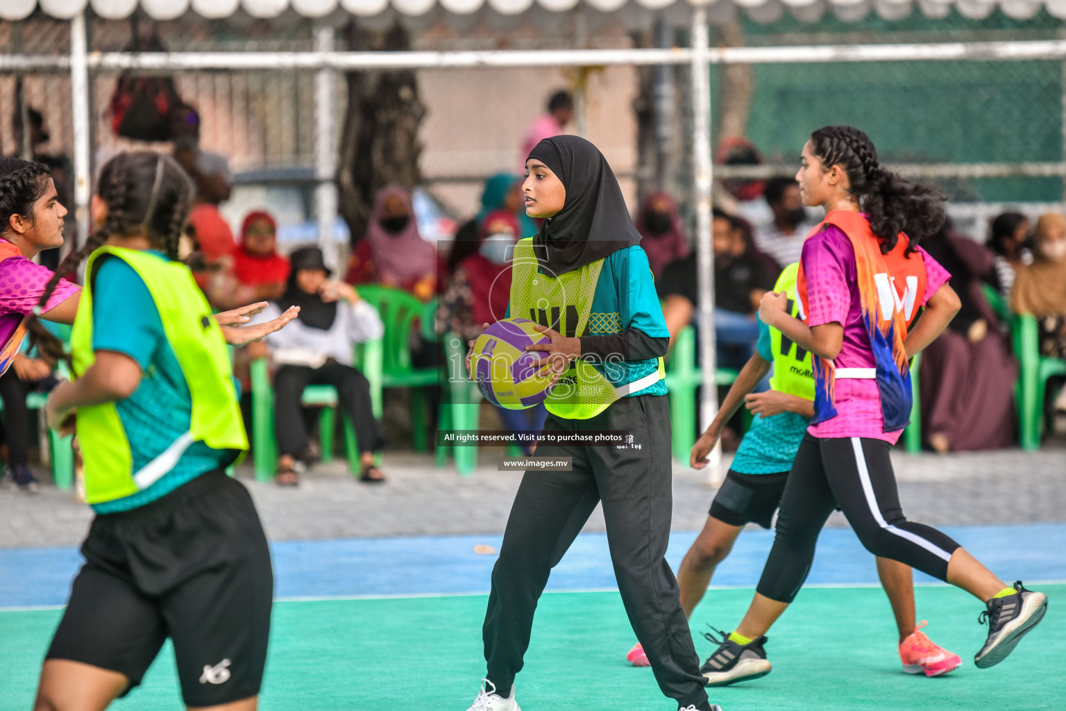 Day 6 of Junior Netball Championship 2022 on 10th March 2022 held in Male', Maldives. Photos by Nausham Waheed