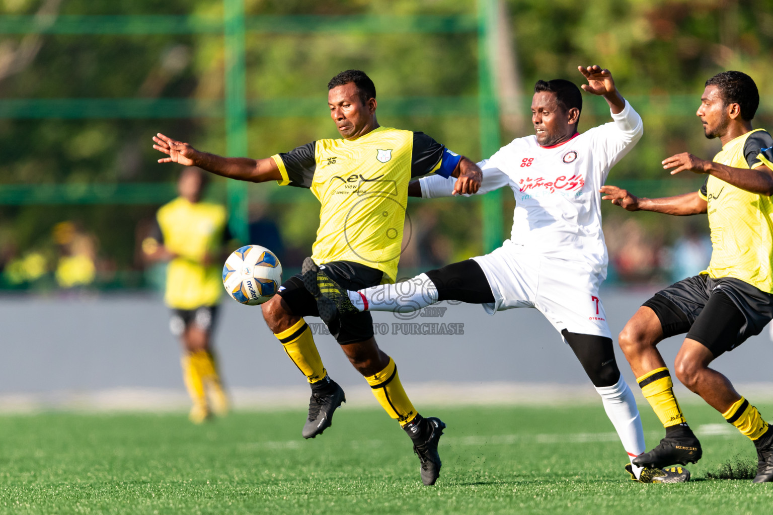 Kanmathi Juniors vs Furious SC from Manadhoo Council Cup 2024 in N Manadhoo Maldives on Monday, 19th February 2023. Photos: Nausham Waheed / images.mv