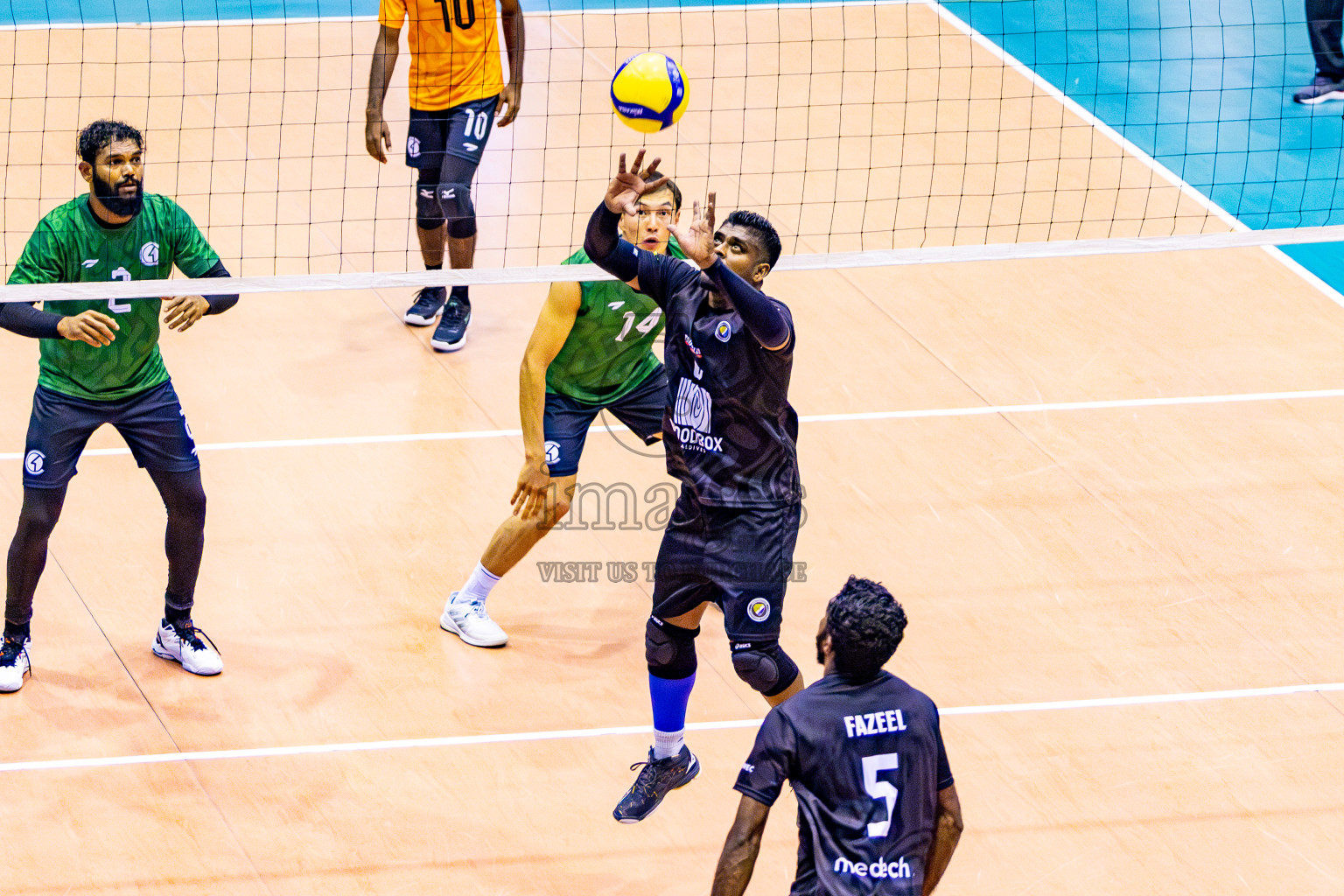 Day 2 of MILO VAM Cup 2024 Men's Division was held in Social Center Indoor Hall on Tuesday, 29th October 2024. Photos: Nausham Waheed / images.mv