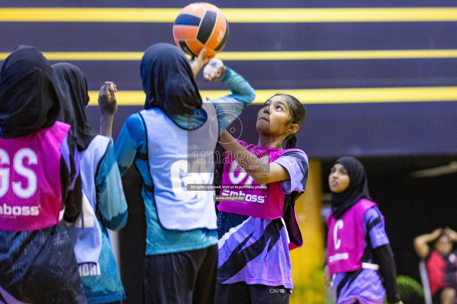 Day 11 of 24th Interschool Netball Tournament 2023 was held in Social Center, Male', Maldives on 6th November 2023. Photos: Nausham Waheed / images.mv