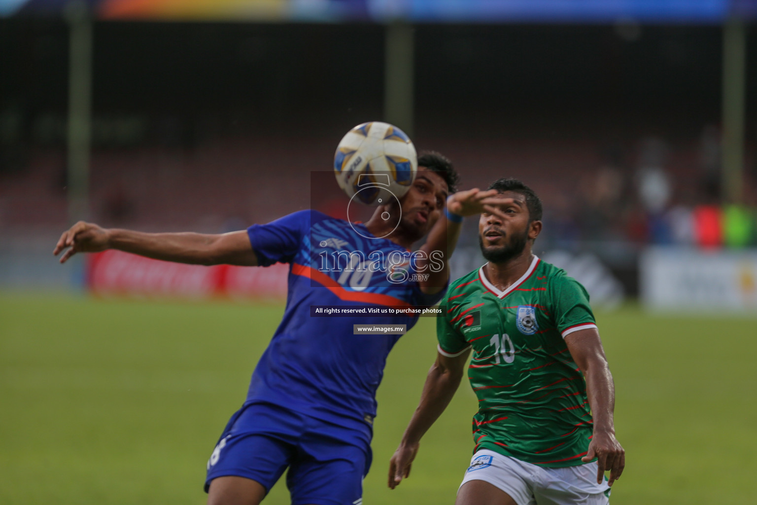 Bangladesh vs India in SAFF Championship 2021 held on 1st October 2021 in Galolhu National Stadium, Male', Maldives