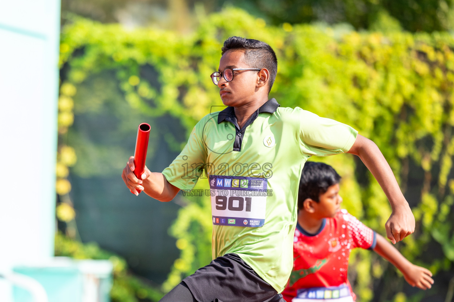 Day 6 of MWSC Interschool Athletics Championships 2024 held in Hulhumale Running Track, Hulhumale, Maldives on Thursday, 14th November 2024. Photos by: Ismail Thoriq / Images.mv