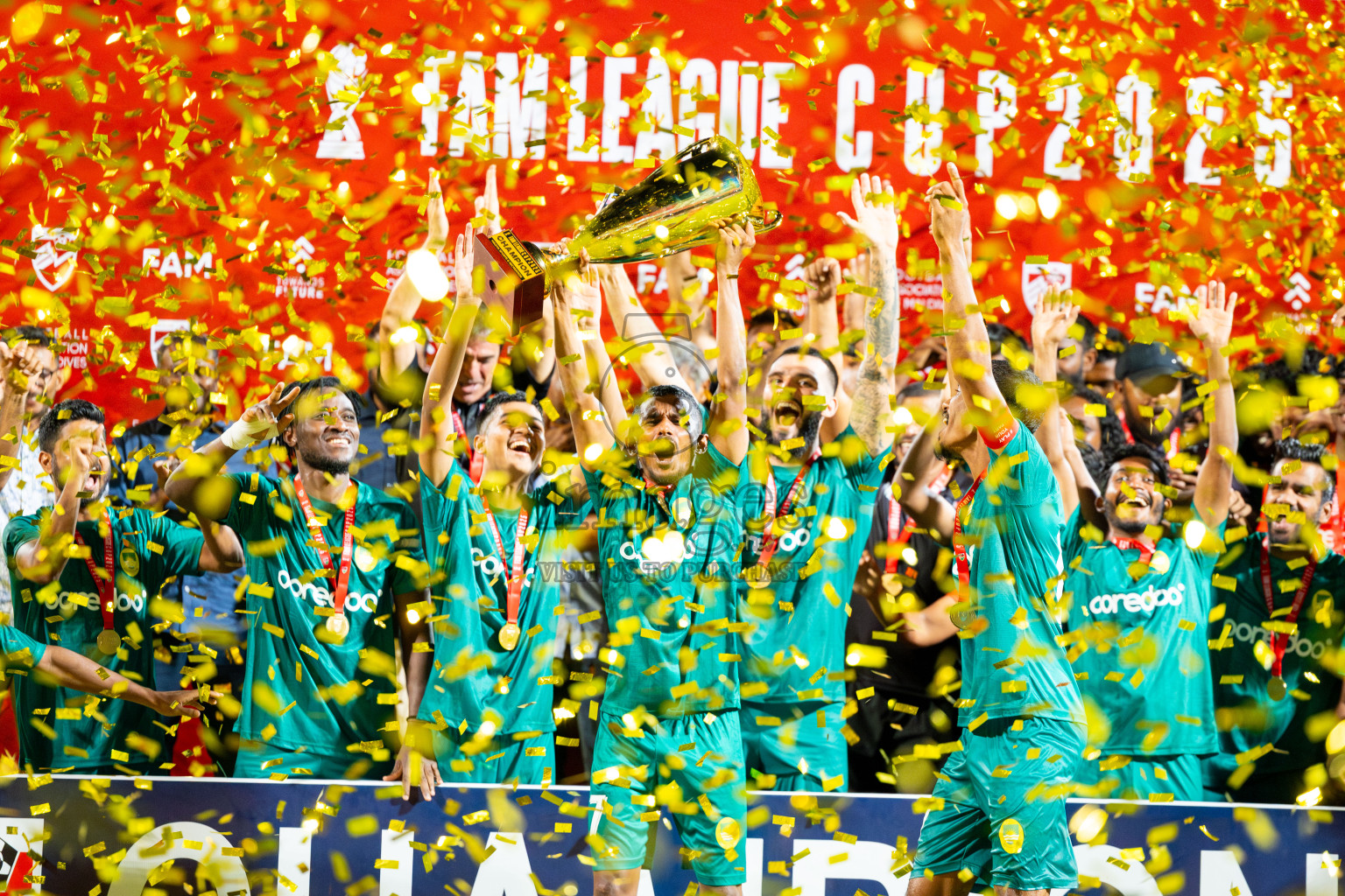 Odi Sports Club vs Maziya SR in the Final of FAM League Cup 2025 held at National Football Stadium, Male', Maldives on Wednesday, 28th May 2025.
Photos By: Ismail Thoriq / images.mv