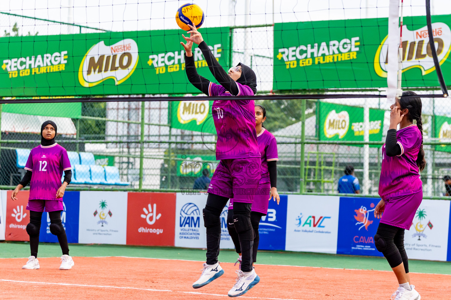 City Sports Club vs Alma Sports Club in Milo National Junior Volleyball Championship 2025 Day 4 was held on Tuesday, 25th November 2025 at Ekuveni Turf Court Male', Maldives. Photos: Nausham Waheed / images.mv