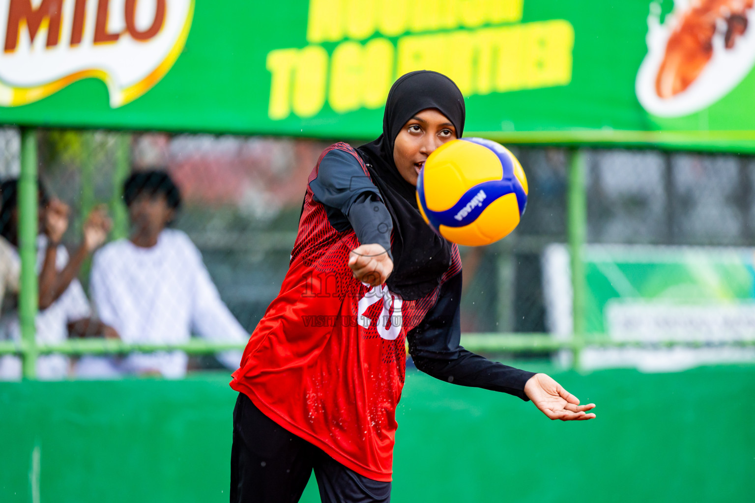 Day 2 of Interschool Volleyball Tournament 2024 was held in Ekuveni Volleyball Court at Male', Maldives on Sunday, 24th November 2024. Photos: Nausham Waheed / images.mv