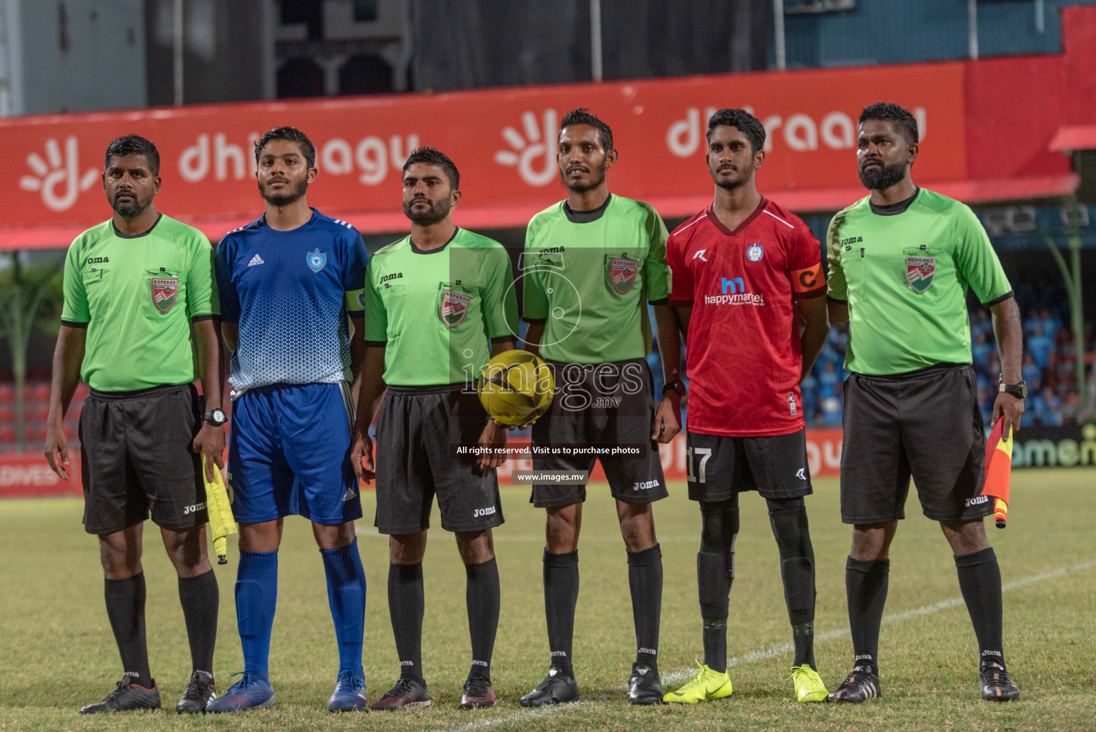 Villa International High School and Center for Higher Secondary Education in the finals of MAMEN Inter School Football Tournament 2019 (U18) in Male, Maldives on 8th April 2019