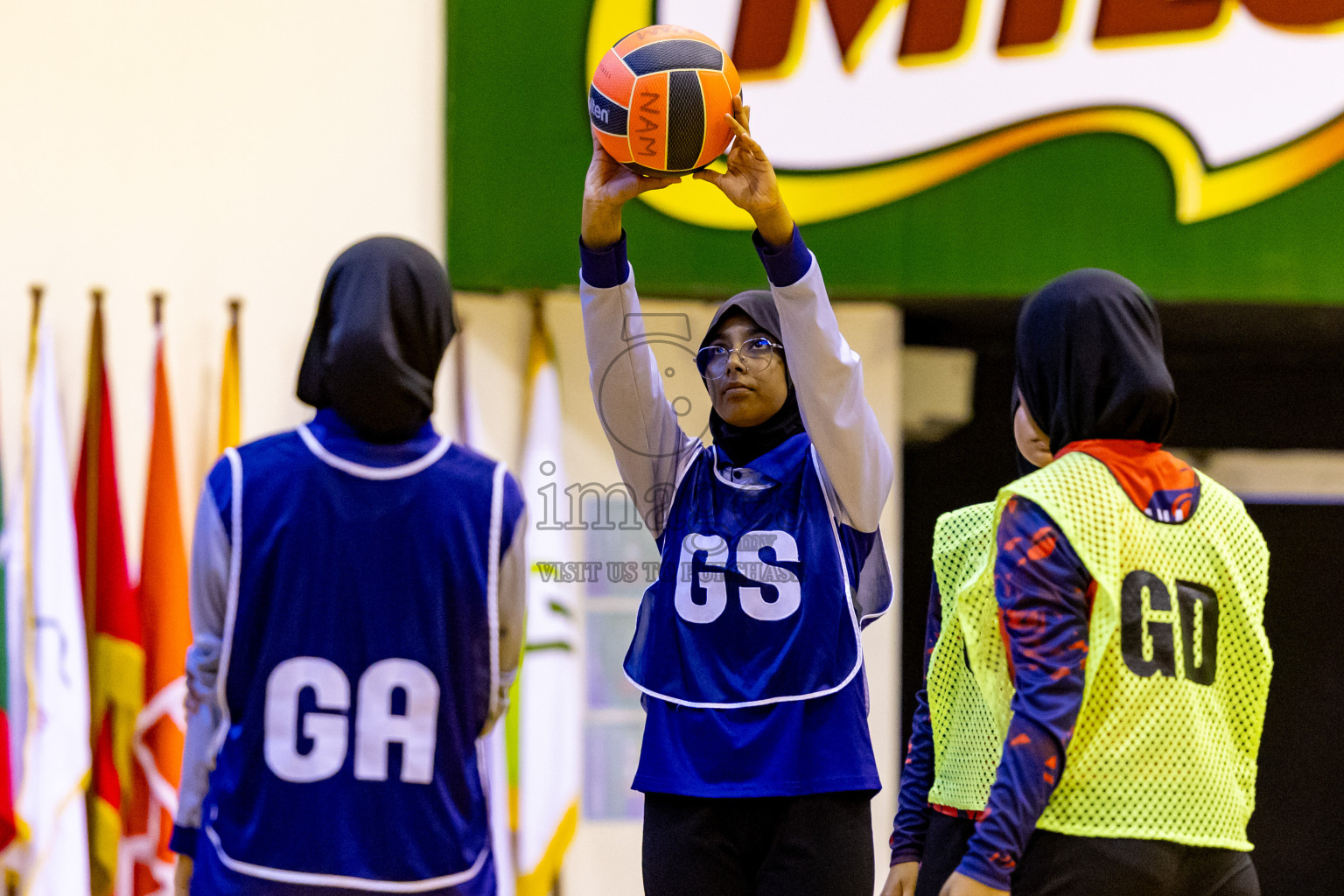 Day 10 of 25th Inter-School Netball Tournament was held in Social Center at Male', Maldives on Tuesday, 20th August 2024. Photos: Nausham Waheed / images.mv