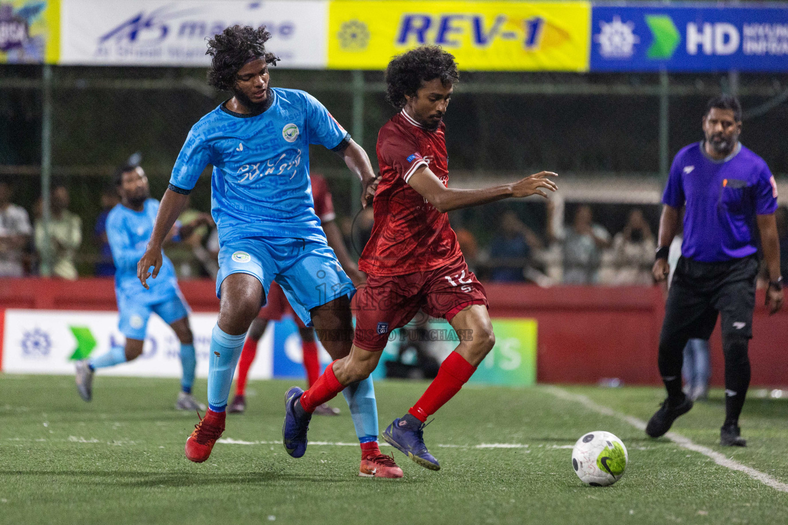 GA Vilingili vs GA Dhevvadhoo in Day 19 of Golden Futsal Challenge 2024 was held on Friday, 2nd February 2024 in Hulhumale', Maldives Photos: Nausham Waheed / images.mv