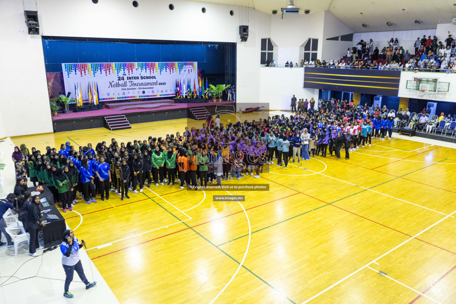 Final of 24th Interschool Netball Tournament 2023 was held in Social Center, Male', Maldives on 7th November 2023. Photos: Nausham Waheed / images.mv