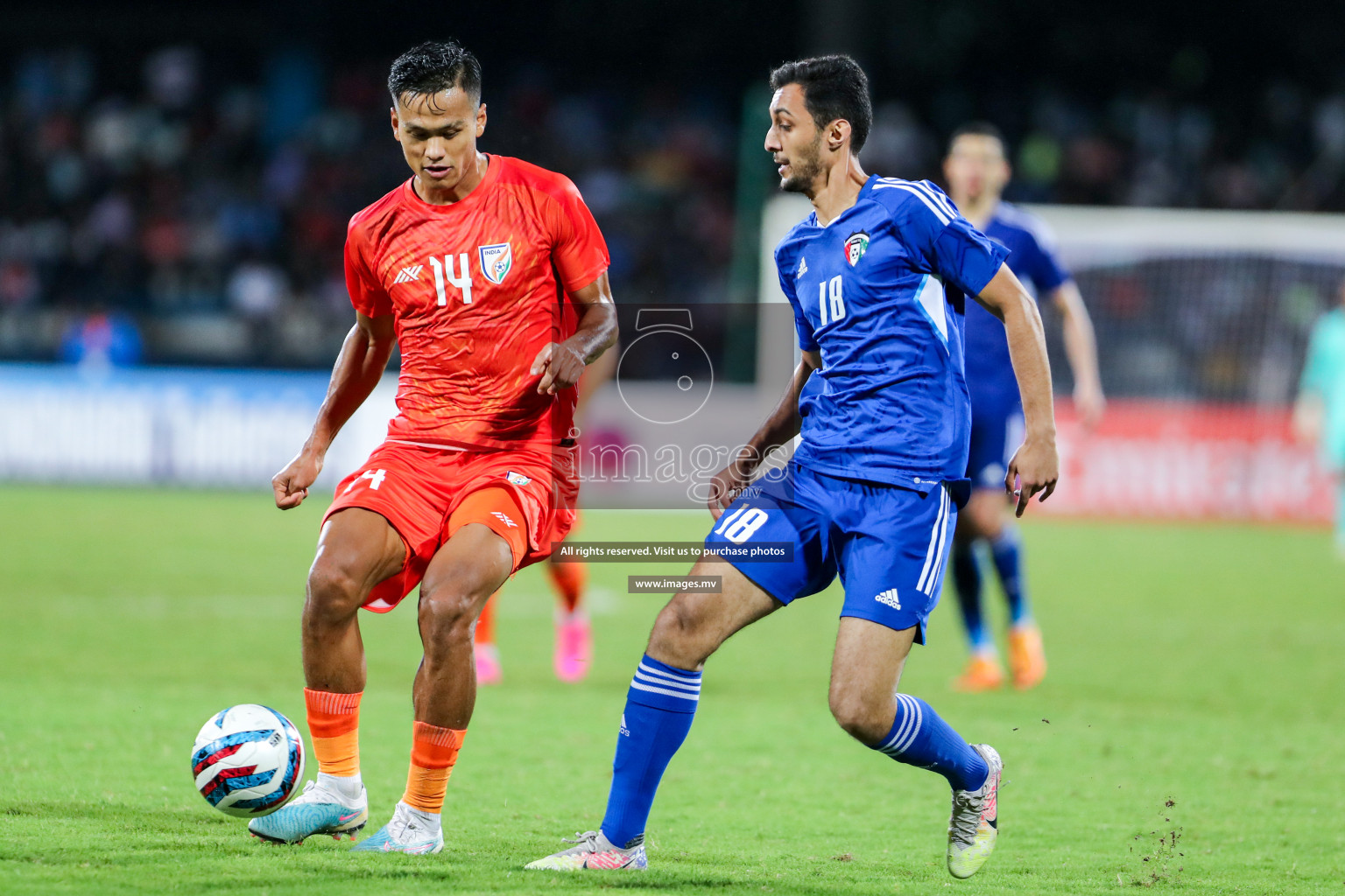 Kuwait vs India in the Final of SAFF Championship 2023 held in Sree Kanteerava Stadium, Bengaluru, India, on Tuesday, 4th July 2023. Photos: Nausham Waheed, Hassan Simah / images.mv