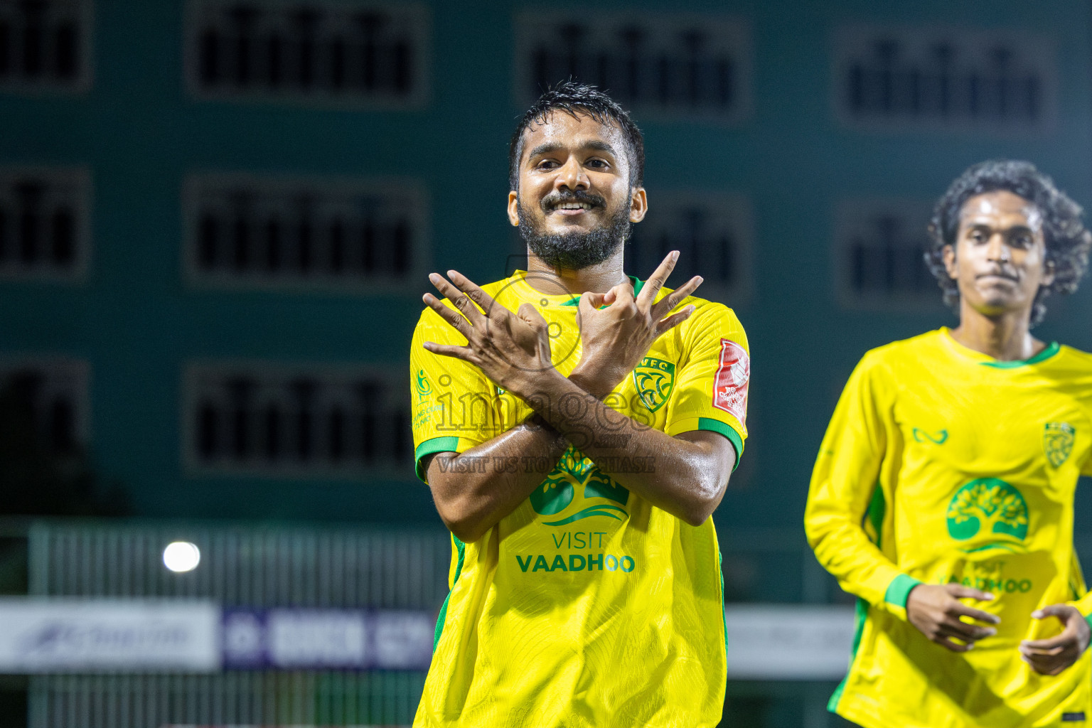 GDh. Fiyoaree VS GDh. Vaadhoo in Day 7 of Golden Futsal Challenge 2025 was held on Saturday, 11th January 2025, in Hulhumale', Maldives Photos: Hassan Simah / images.mv