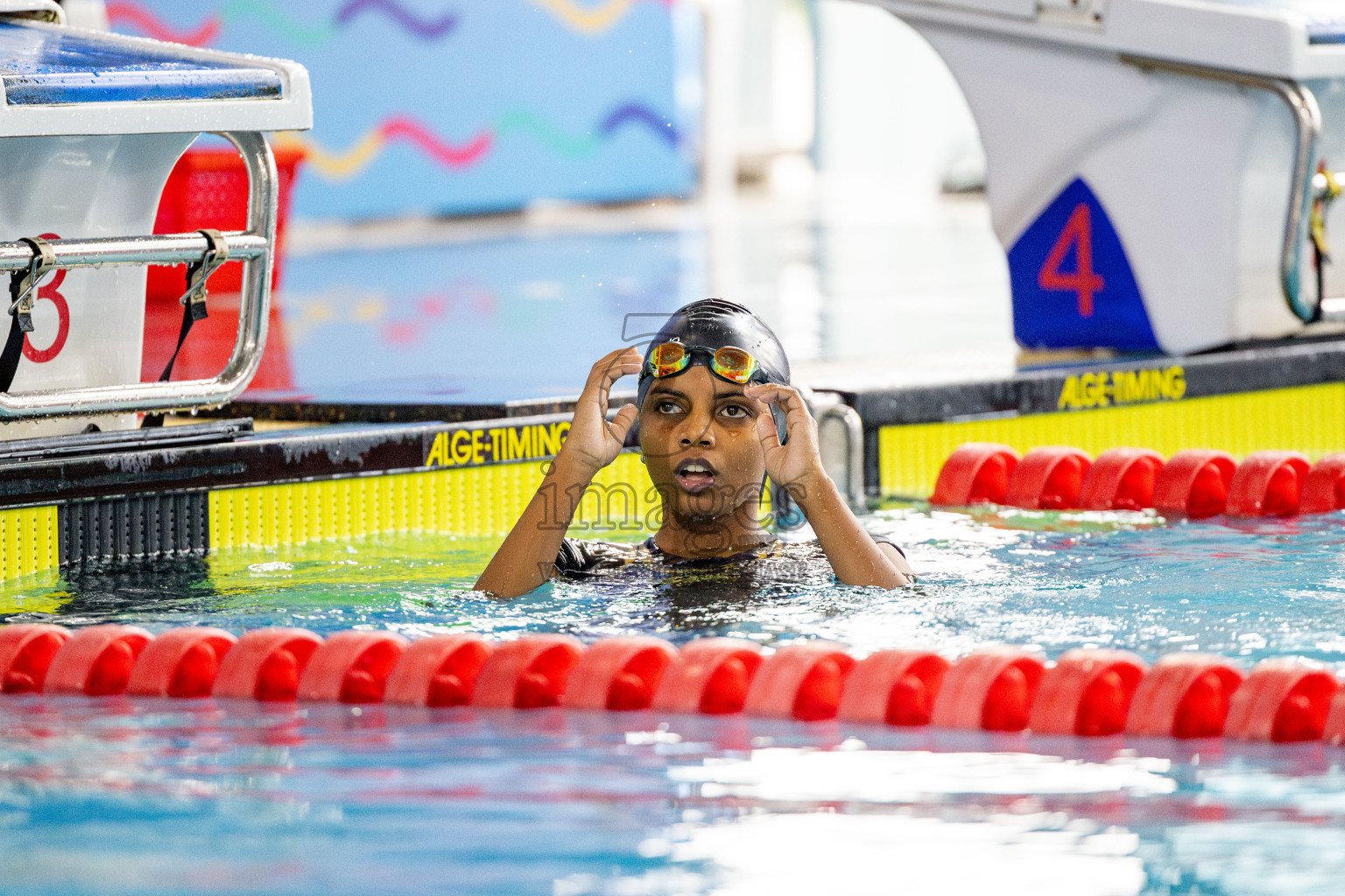 Day 4 of National Swimming Competition 2024 held in Hulhumale', Maldives on Monday, 16th December 2024. 
Photos: Hassan Simah / images.mv