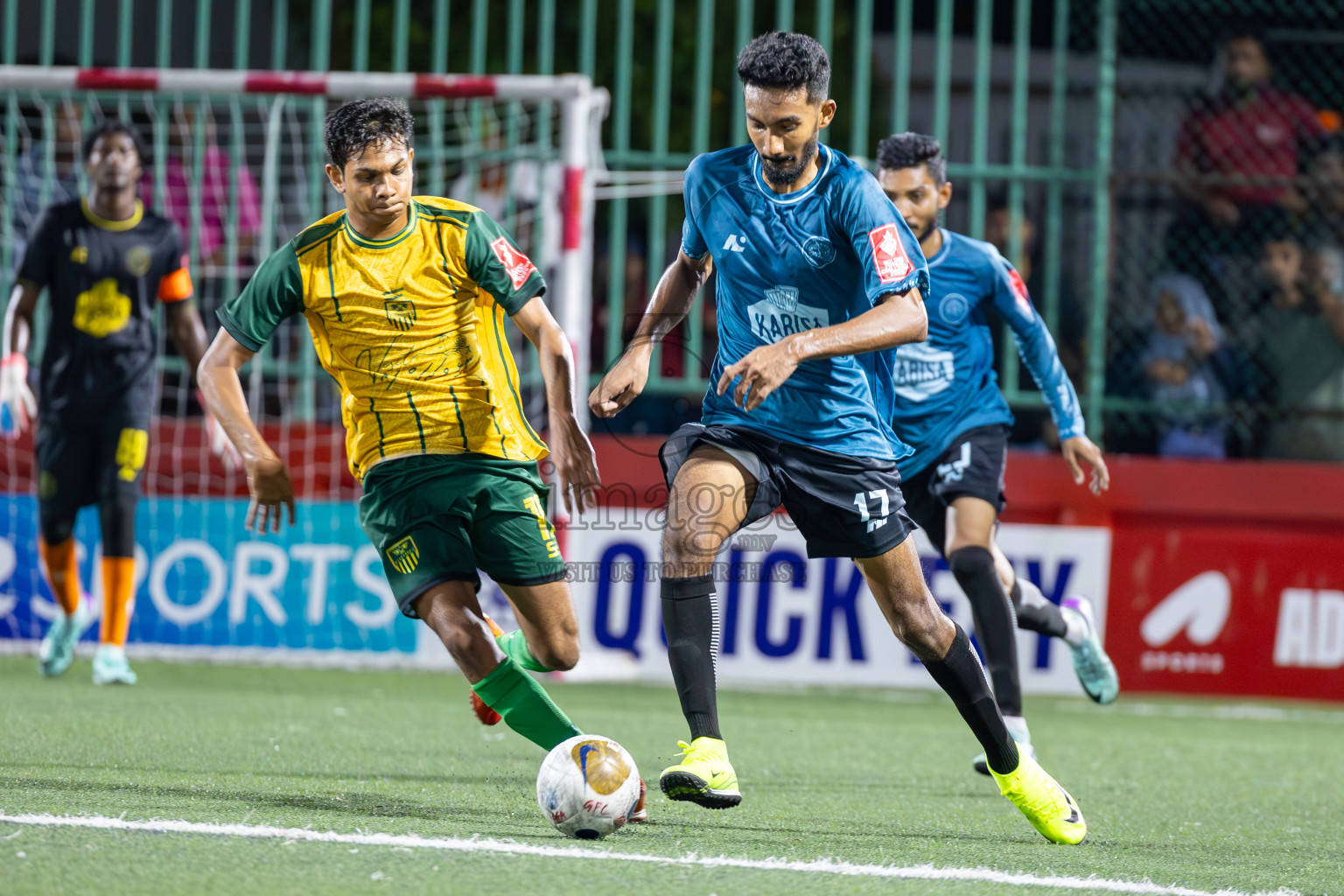 HDh Finey vs HDh Nolhivaranfaru in Day 5 of Golden Futsal Challenge 2025 on Thursday, 9th January 2025, in Hulhumale', Maldives
Photos: Ismail Thoriq / images.mv