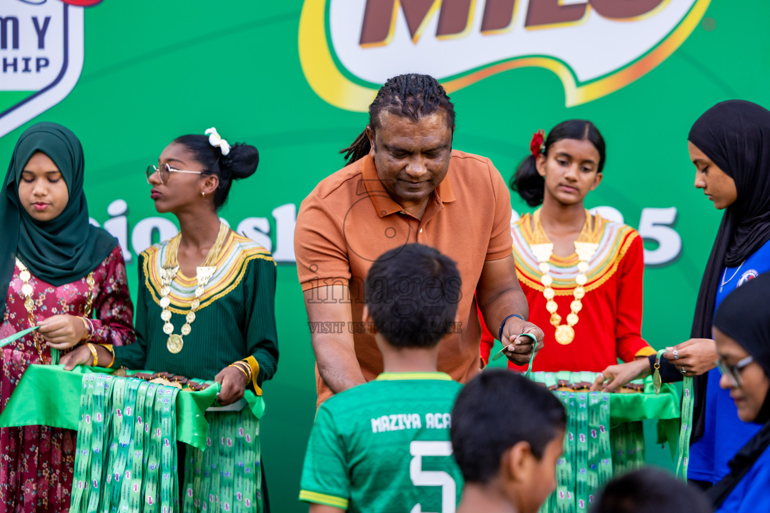 Day 3 of MILO Academy Championship 2025 (U-12) was held at Henveiru Stadium in Male', Maldives on Saturday, 3rd May 2025. Photos: Nausham Waheed / images.mv