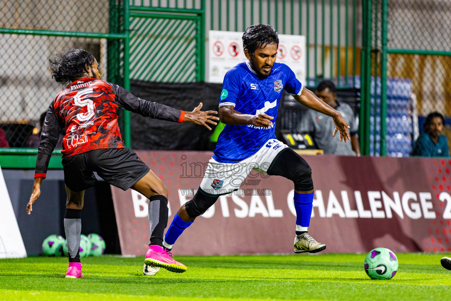 Falcons vs Banafsaa Kanmathi in Day 8 of BG Futsal Challenge 2024 was held on Tuesday, 19th March 2024, in Male', Maldives Photos: Nausham Waheed / images.mv