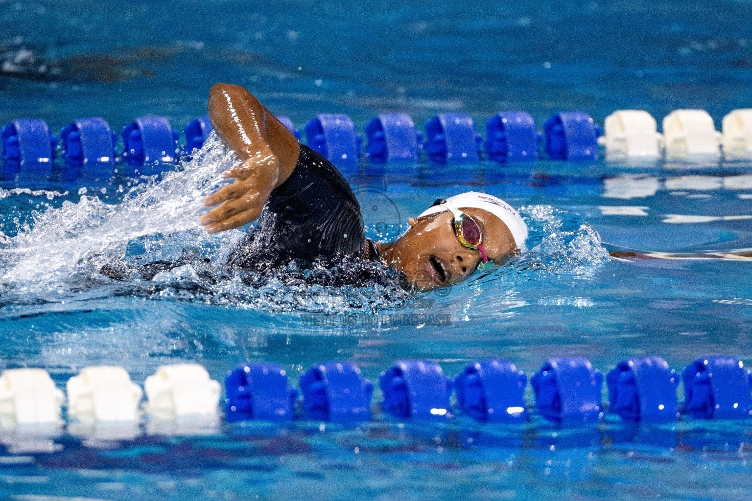 Day 5 of National Swimming Competition 2024 held in Hulhumale', Maldives on Tuesday, 17th December 2024. Photos: Hassan Simah / images.mv