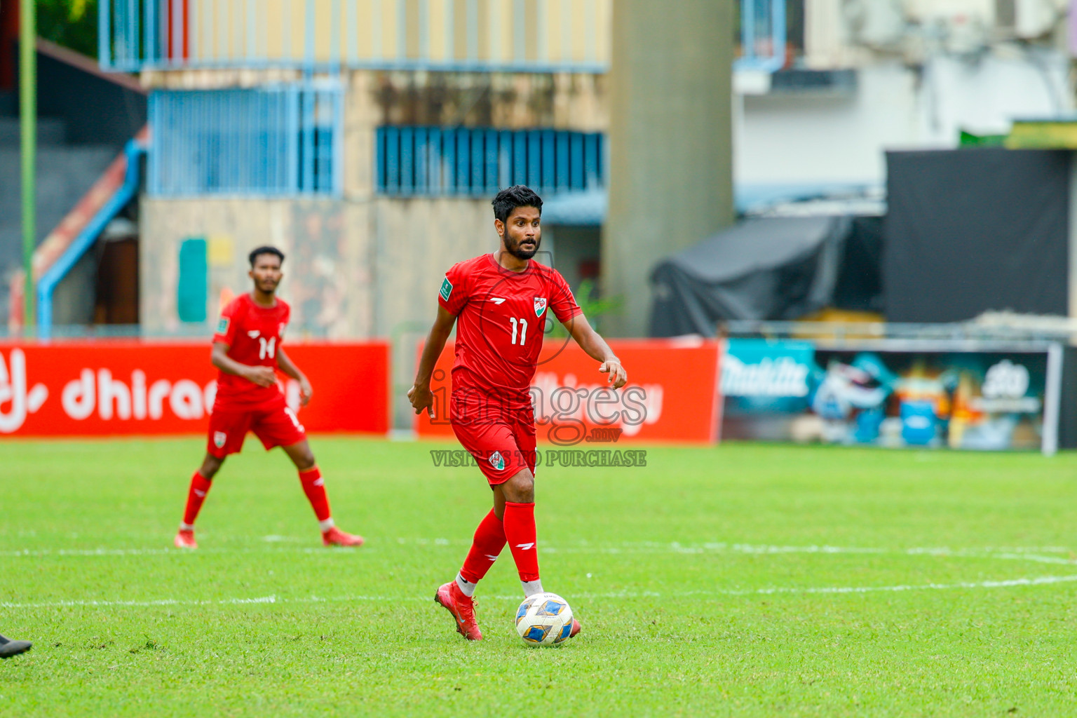 Maldives vs Tajikistan in the AFC Asian Cup Saudi Arabia 2027 Qualifier was played in Male' Maldives on Tuesday, 14th October 2025. 
Photos: Raaif Yoosuf / images.mv