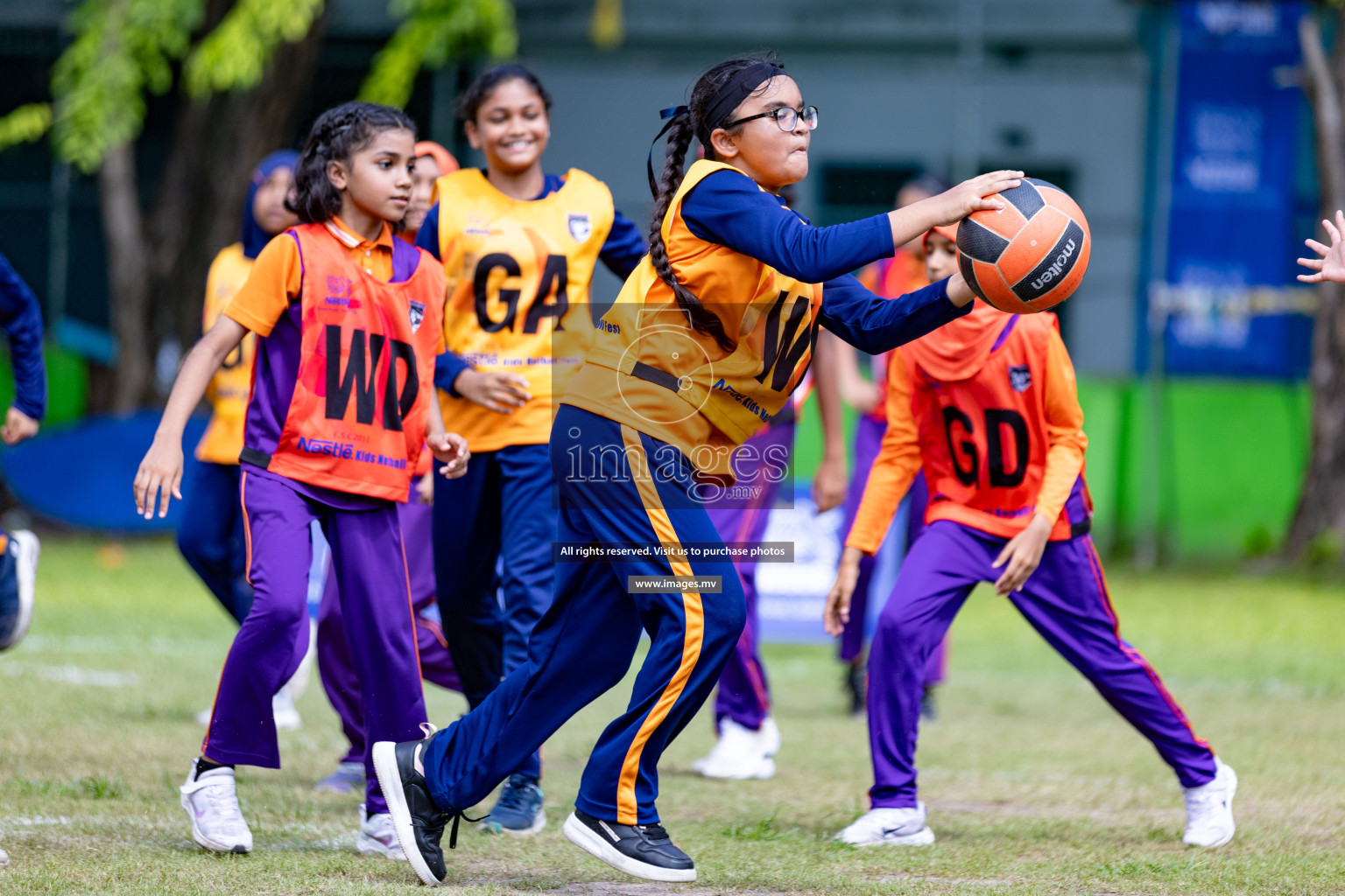 Day 1 of Nestle' Kids Netball Fiesta 2023 held in Henveyru Stadium, Male', Maldives on Thursday, 30th November 2023. Photos by Nausham Waheed / Images.mv