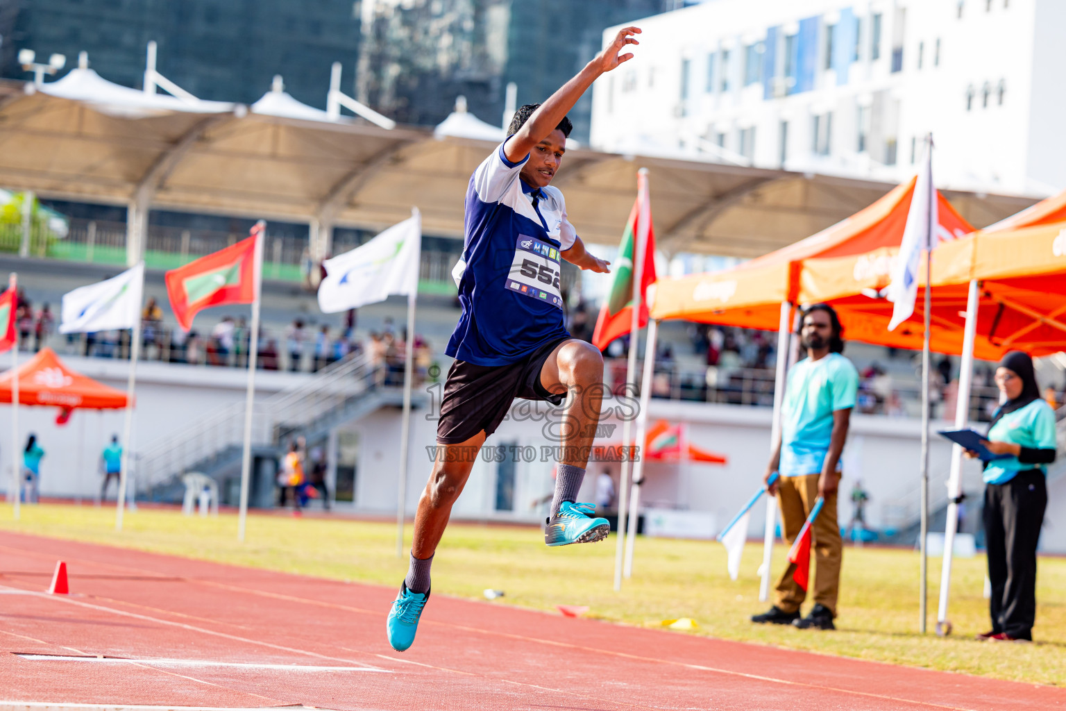 Day 3 of MWSC Interschool Athletics Championships 2024 held in Hulhumale Running Track, Hulhumale, Maldives on Monday, 11th November 2024. Photos by: Nausham Waheed / Images.mv