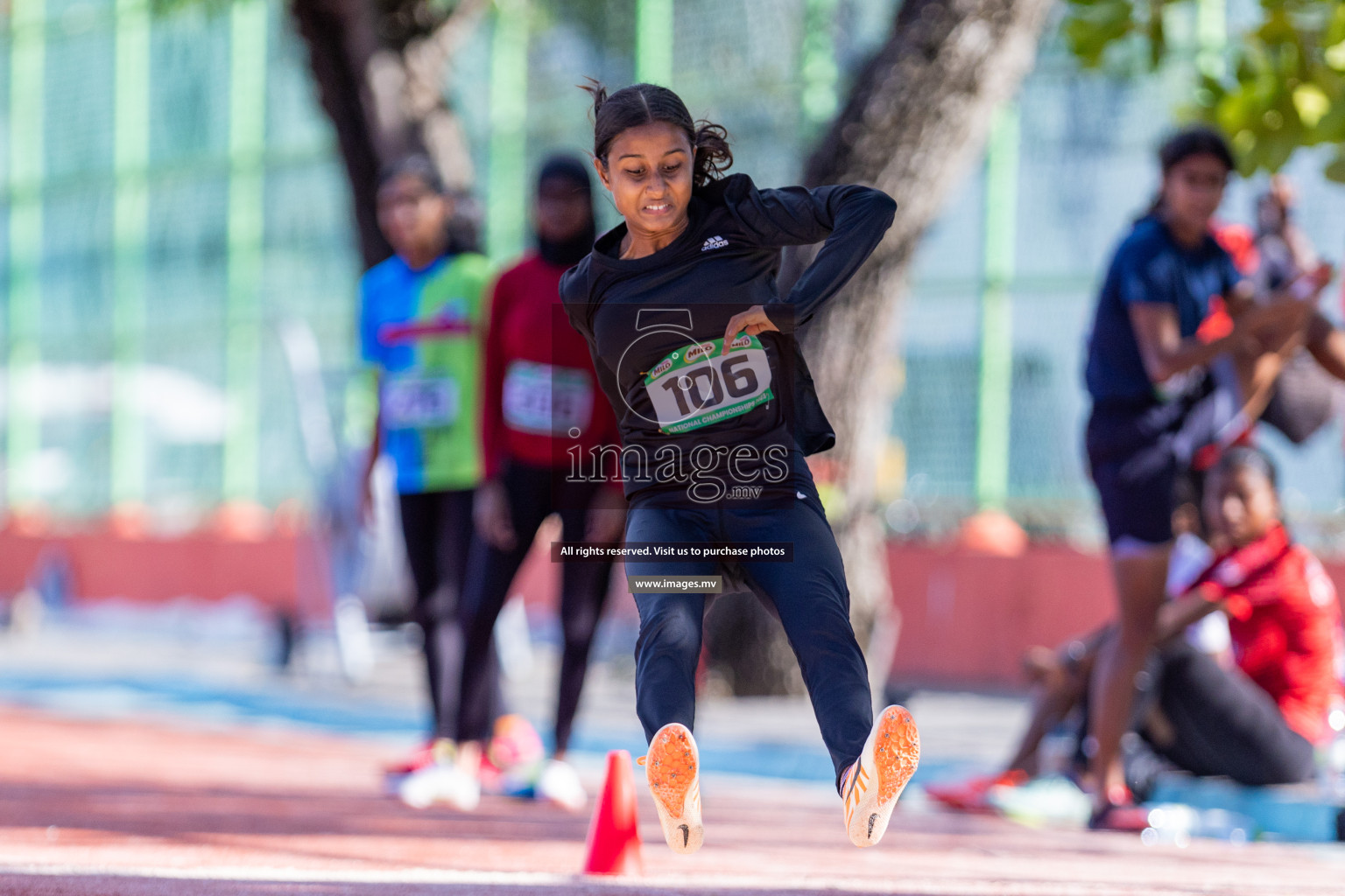 Day 2 of National Athletics Championship 2023 was held in Ekuveni Track at Male', Maldives on Saturday, 25th November 2023. Photos: Nausham Waheed / images.mv