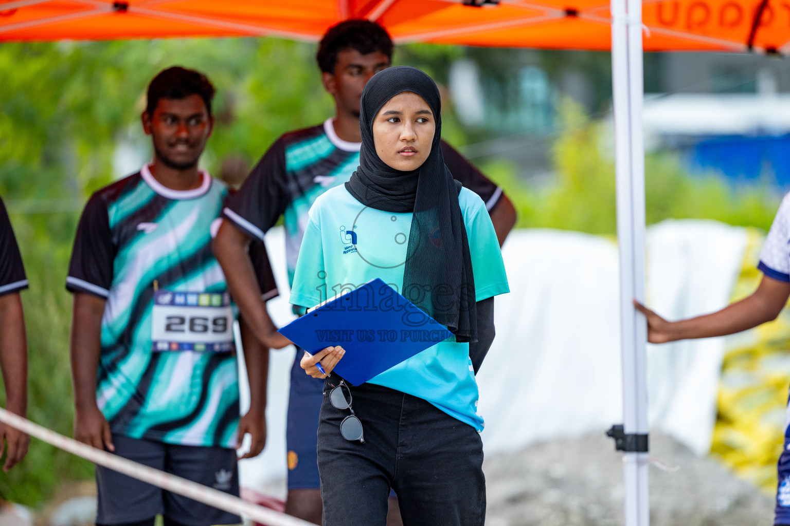 Day 2 of MWSC Interschool Athletics Championships 2024 held in Hulhumale Running Track, Hulhumale, Maldives on Sunday, 10th November 2024. 
Photos by: Hassan Simah / Images.mv