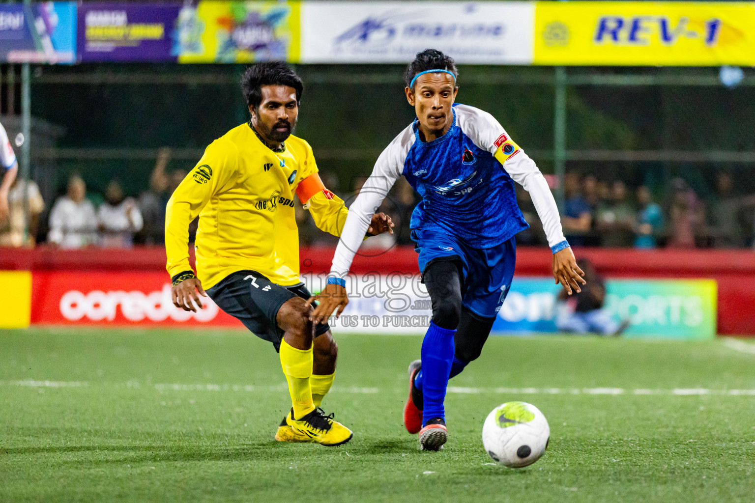 M Mulah vs M Kolhufushi in Day 28 of Golden Futsal Challenge 2024 was held on Sunday , 11th February 2024 in Hulhumale', Maldives Photos: Nausham Waheed / images.mv