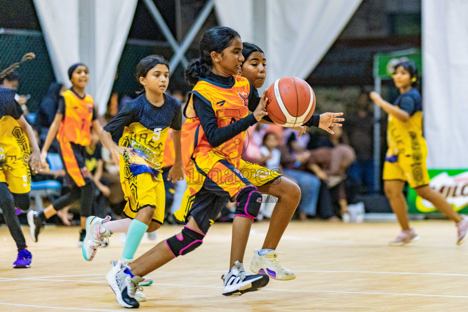 Day 3 of Milo 5 x 5 Junior Challenge 2025 - Basketball tournament held in Basketball Training Center, Male', Maldives on Saturday, 11th October 2025. Photos by: Nausham Waheed, Areef Adam / Images.mv