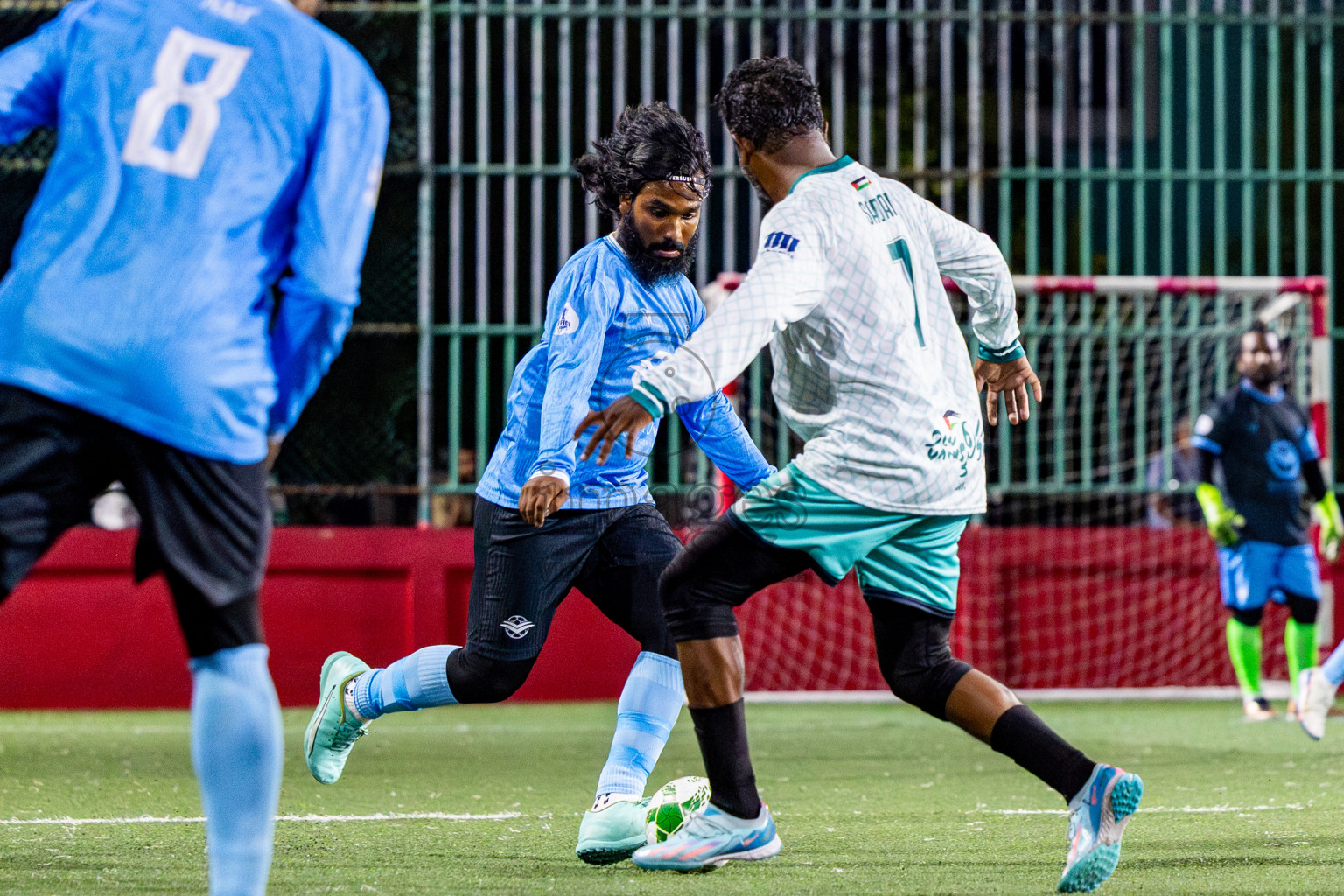 Dharumavantha vs Smatown FC in Day 1 of Office League 2025 was held on Wednesday, 16th April 2025 in Hulhumale', Maldives. Photos: Nausham Waheed / images.mv