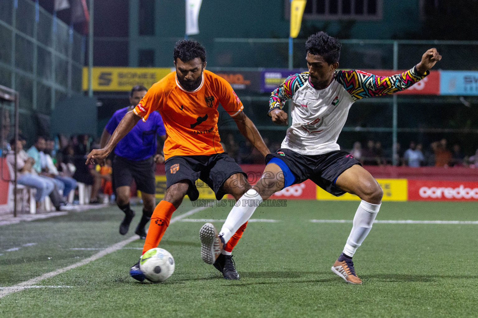 Th Hirilandhoo vs Th Madifushi in Day 15 of Golden Futsal Challenge 2024 was held on Monday, 29th January 2024, in Hulhumale', Maldives Photos: Nausham Waheed / images.mv