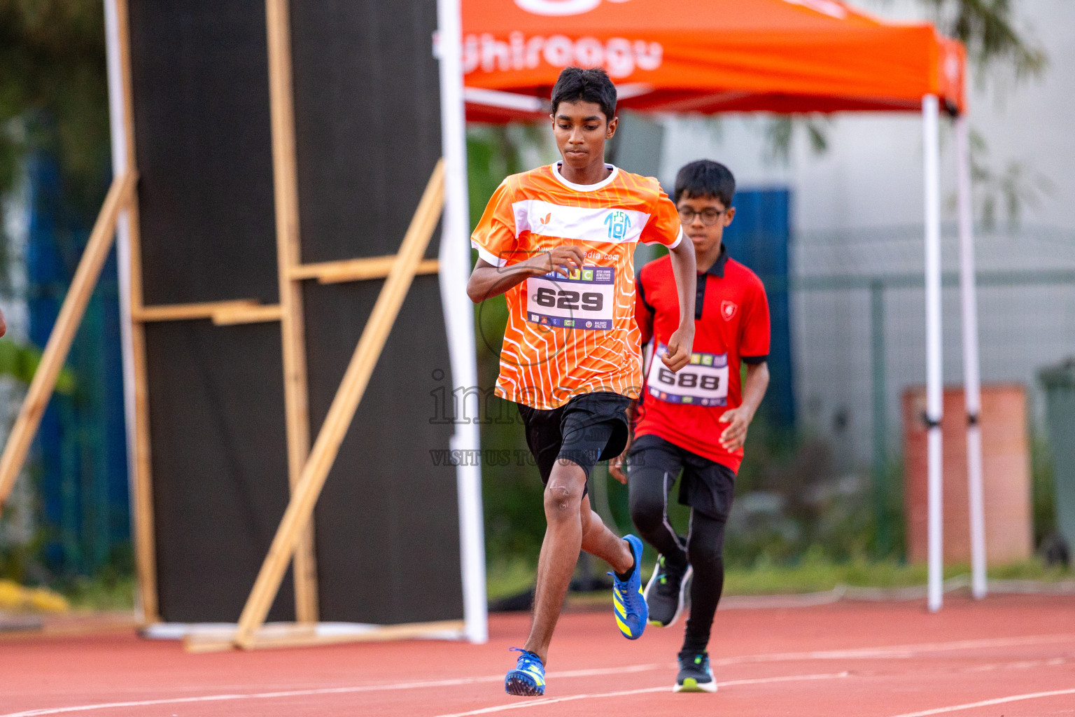 Day 1 of MWSC Interschool Athletics Championships 2024 held in Hulhumale Running Track, Hulhumale, Maldives on Saturday, 9th November 2024. Photos by: Ismail Thoriq / Images.mv