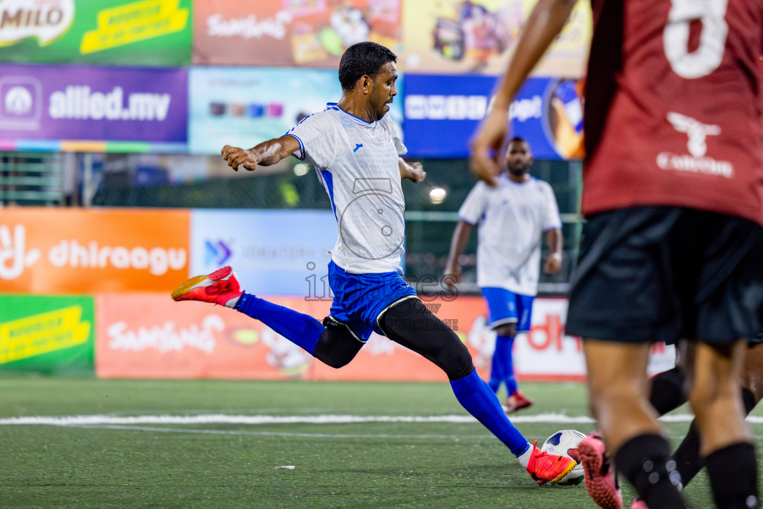 TEAM MMA vs CLUB 220 in the Semi-finals of Club Maldives Classic 2024 held in Rehendi Futsal Ground, Hulhumale', Maldives on Tuesday, 19th September 2024. 
Photos: Nausham Waheed / images.mv