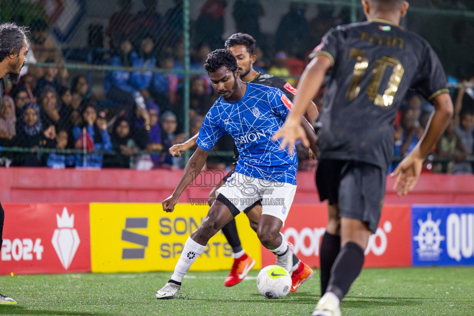 HA Utheemu vs HDh Naivaadhoo on Day 33 of Golden Futsal Challenge 2024, held on Sunday, 18th February 2024, in Hulhumale', Maldives Photos: Mohamed Mahfooz Moosa / images.mv