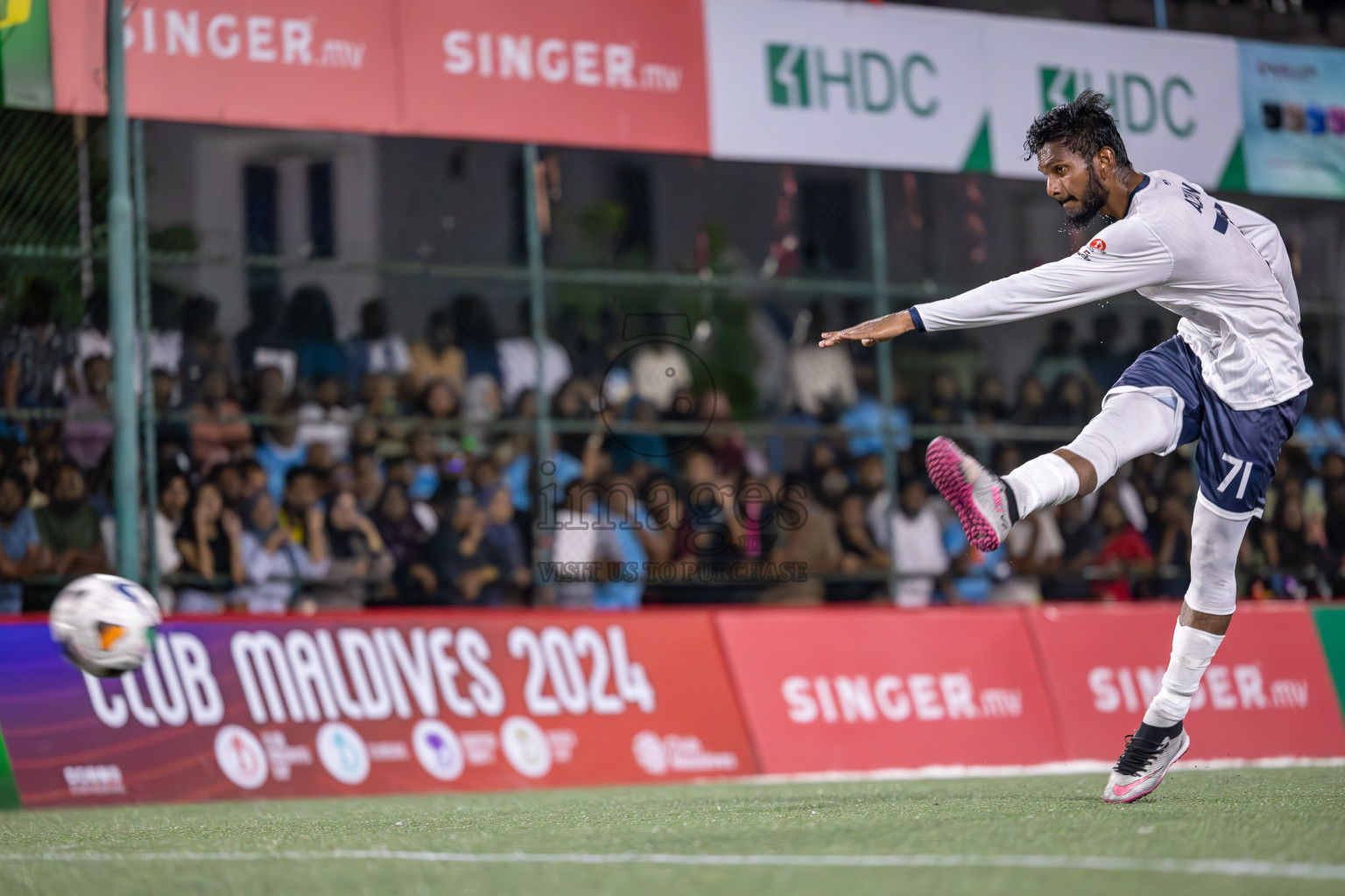 HDC vs MACL in Round of 16 of Club Maldives Cup 2024 held in Rehendi Futsal Ground, Hulhumale', Maldives on Monday, 7th October 2024. Photos: Ismail Thoriq / images.mv