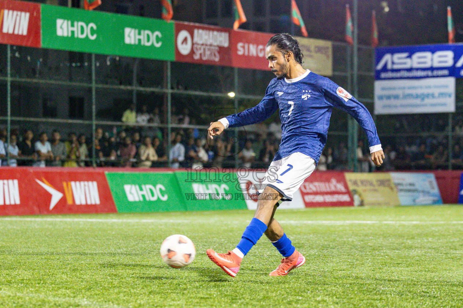 MACL vs Club Immigration in Day 7 of Club Maldives Cup 2025 was held in Rehendhi Futsal Ground, Hulhumale', Maldives on Tuesday, 7 October 2025. 
Photos: Hassan Simah / images.mv