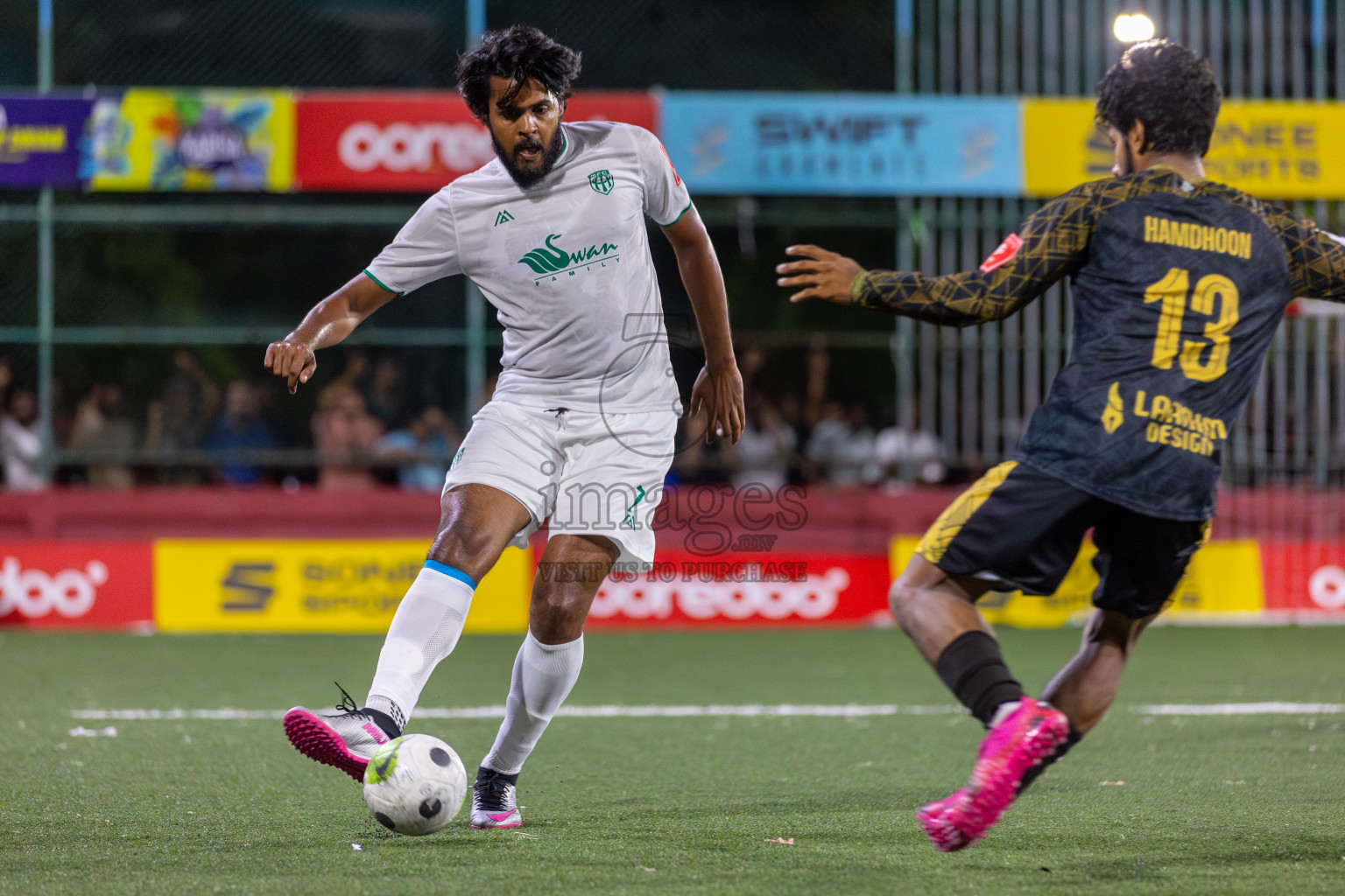 HA Muraidhoo vs HA Maarandhoo in Day 5 of Golden Futsal Challenge 2024 was held on Friday, 19th January 2024, in Hulhumale', Maldives Photos: Mohamed Mahfooz Moosa / images.mv