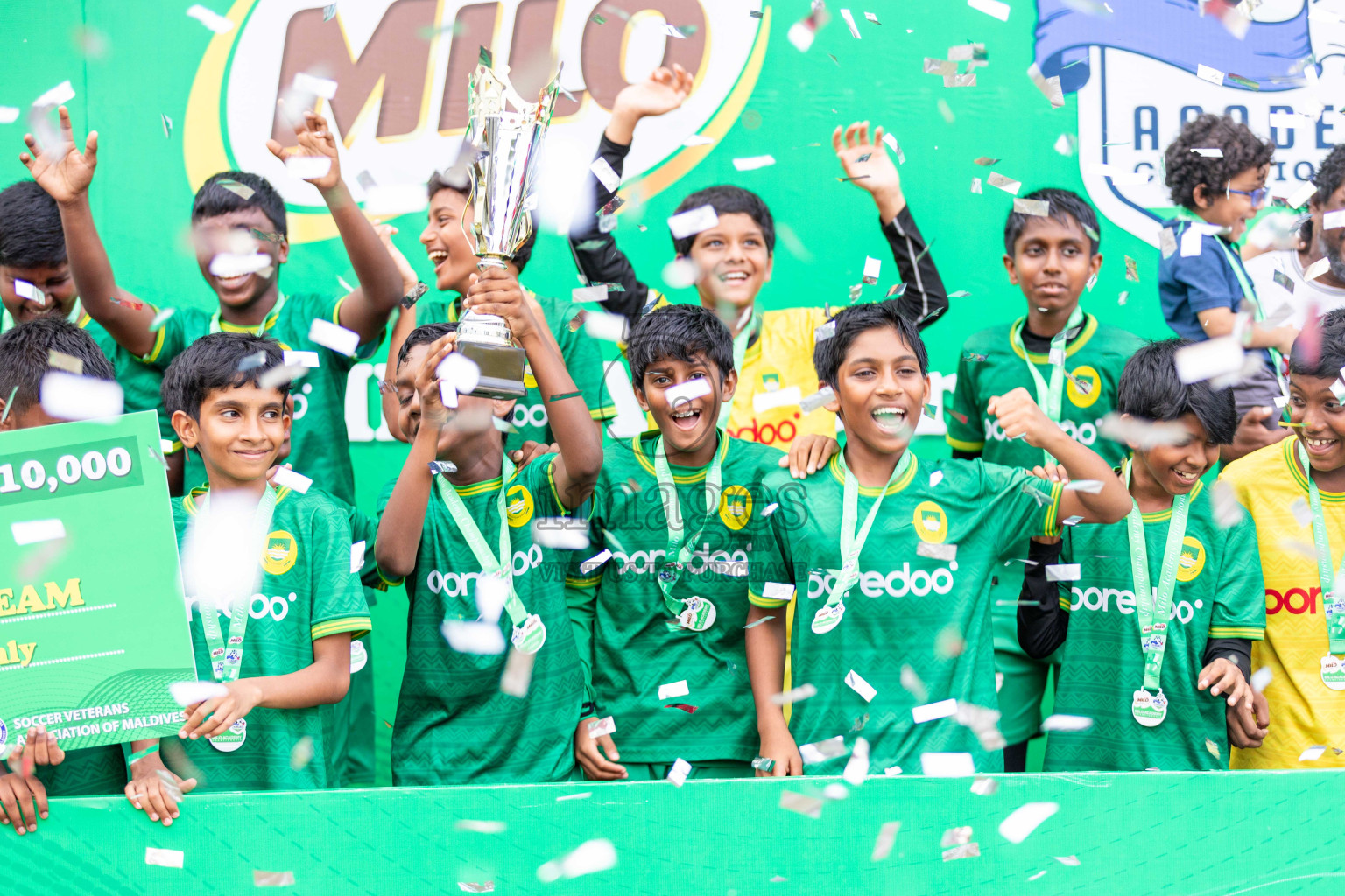 Final Day  of MILO Academy Championship 2024 - U12 was held at Henveiru Grounds in Male', Maldives on Thursday, 7th July 2024. Photos: Shuu Abdul Sattar / images.mv