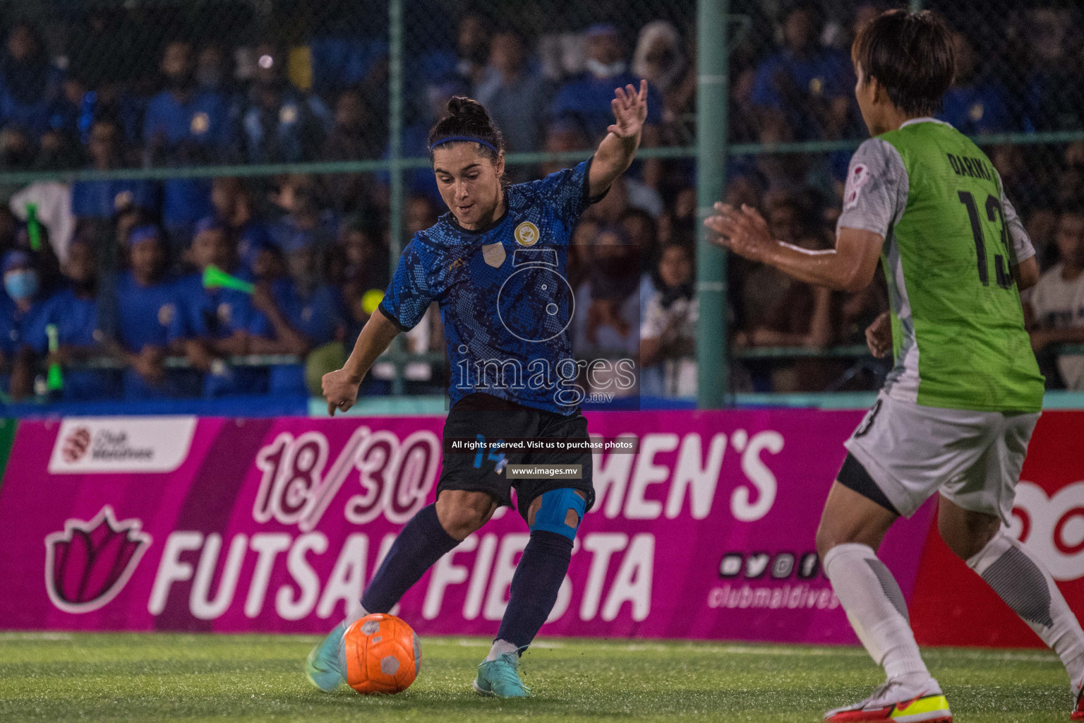 Ports Limited vs WAMCO - in the Finals 18/30 Women's Futsal Fiesta 2021 held in Hulhumale, Maldives on 18 December 2021. Photos by Nausham Waheed & Shuu Abdul Sattar