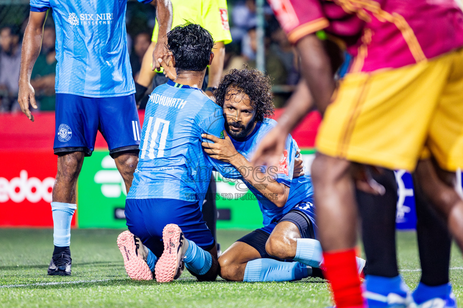M Maduvvari VS M Dhiggaru in Day 8 of Golden Futsal Challenge 2025 was held on Sunday, 12th January 2025, in Hulhumale', Maldives Photos: Nausham Waheed , Ismail Thoriq / images.mv