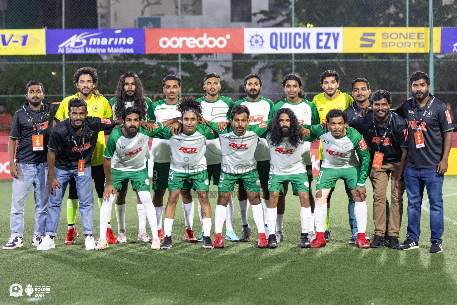 R Meedhoo vs R Maduvvari in Golden Futsal Challenge 2024 was held on Tuesday, 16th January 2024, in Hulhumale', Maldives Photos: Ismail Thoriq / images.mv