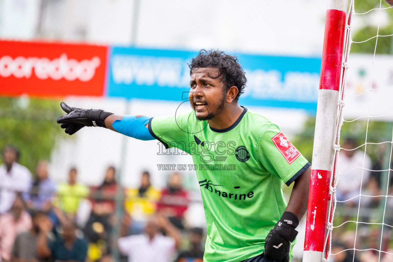 GDh Madaveli VS GDh Gadhdhoo in Atoll Round Semi-Final on Day 20 of Golden Futsal Challenge 2025 was held on Friday, 24th January 2025, in Hulhumale', Maldives.
Photos: Ismail Thoriq / images.mv