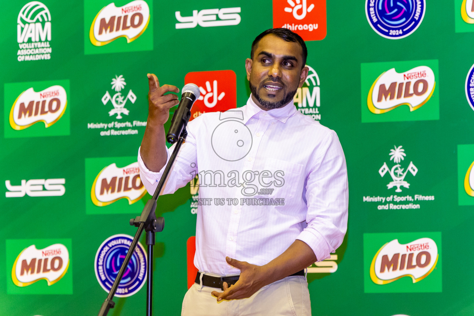 Finals of Interschool Volleyball Tournament 2024 was held in Social Center at Male', Maldives on Friday, 6th December 2024. Photos: Nausham Waheed / images.mv